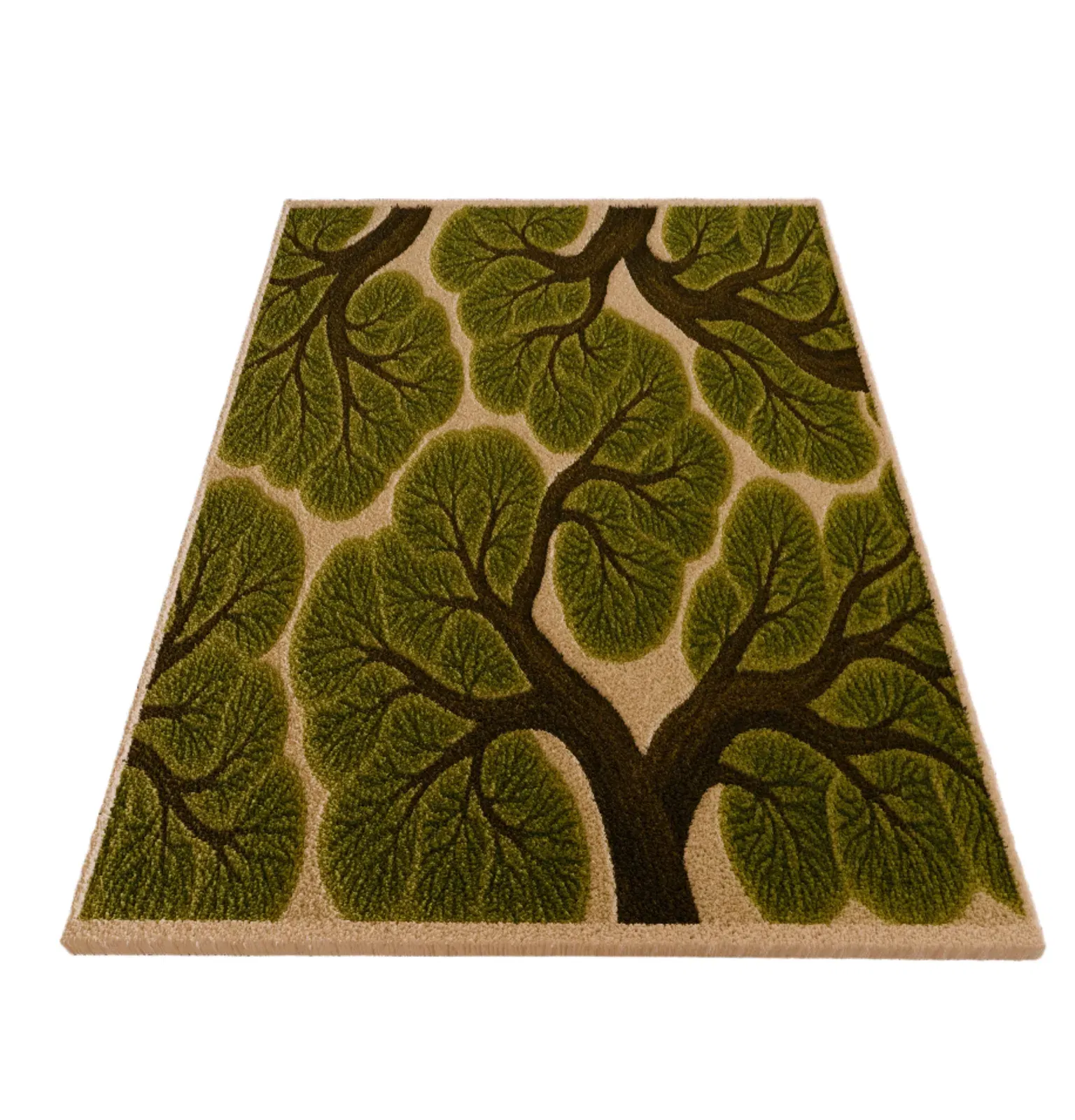 Forest trees emotion Tufted Custom Rug