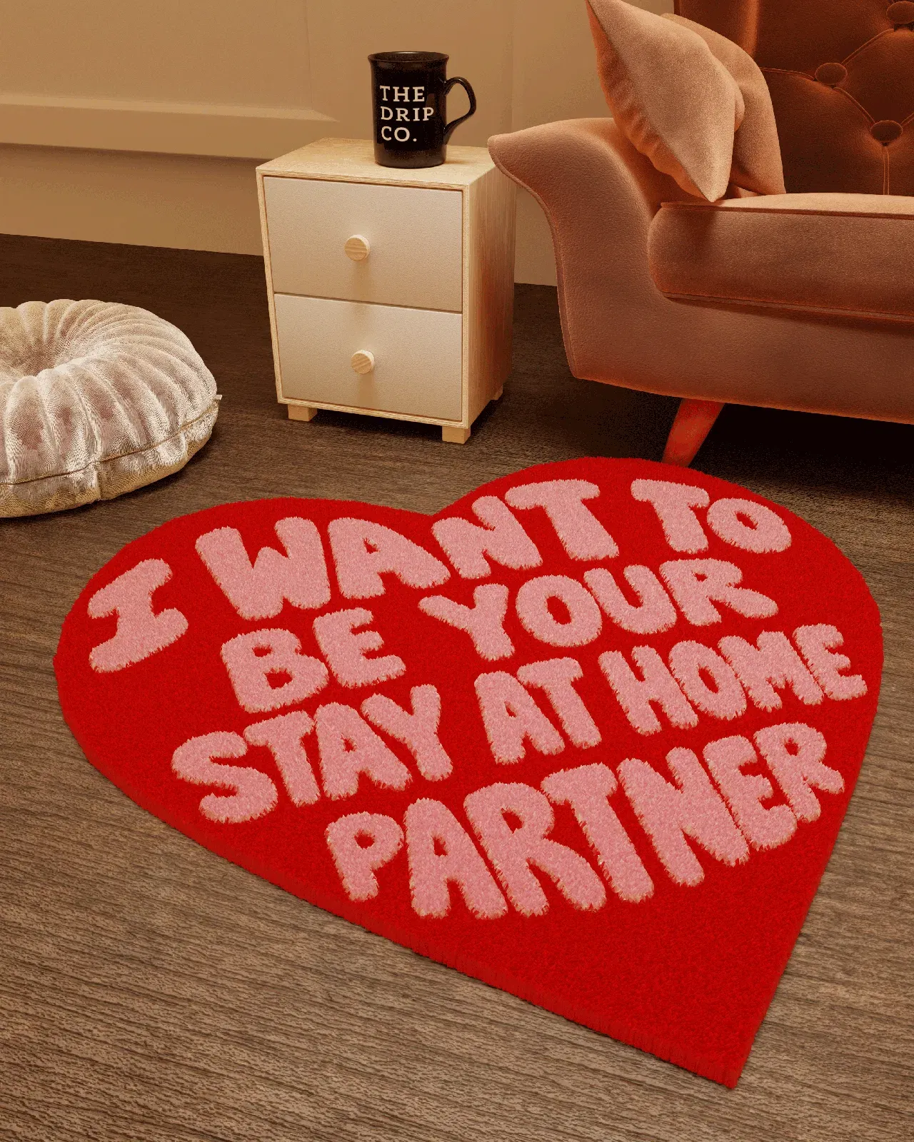 Heart emotion Tufted Custom Rug