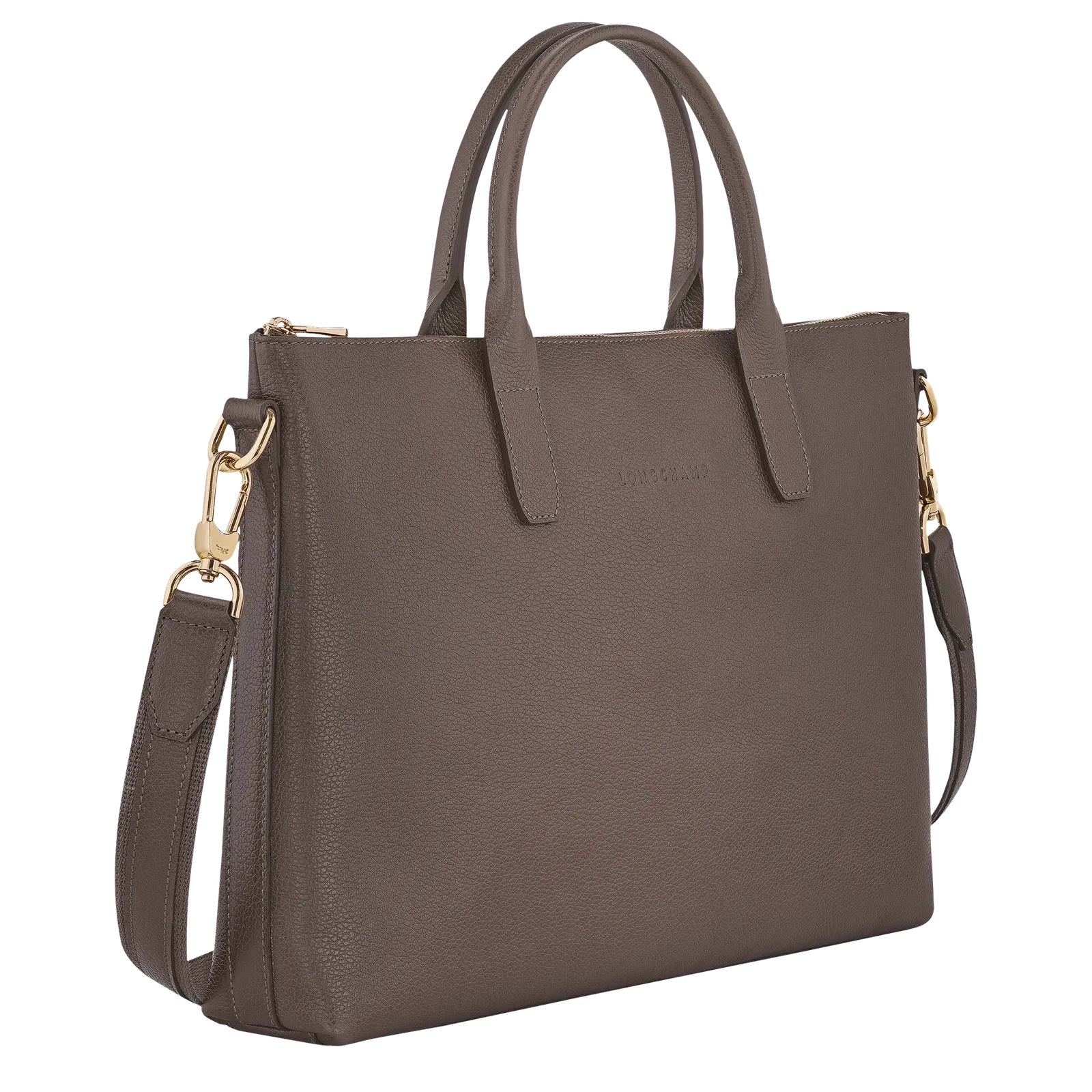 Longchamp Le Foulonné S Briefcase Taupe