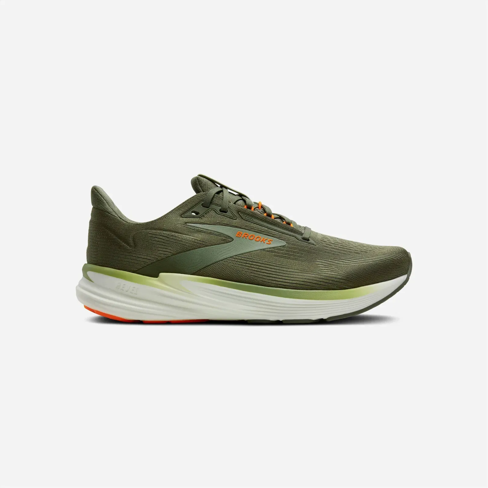Brooks Revel 8 Olive Tea Orange