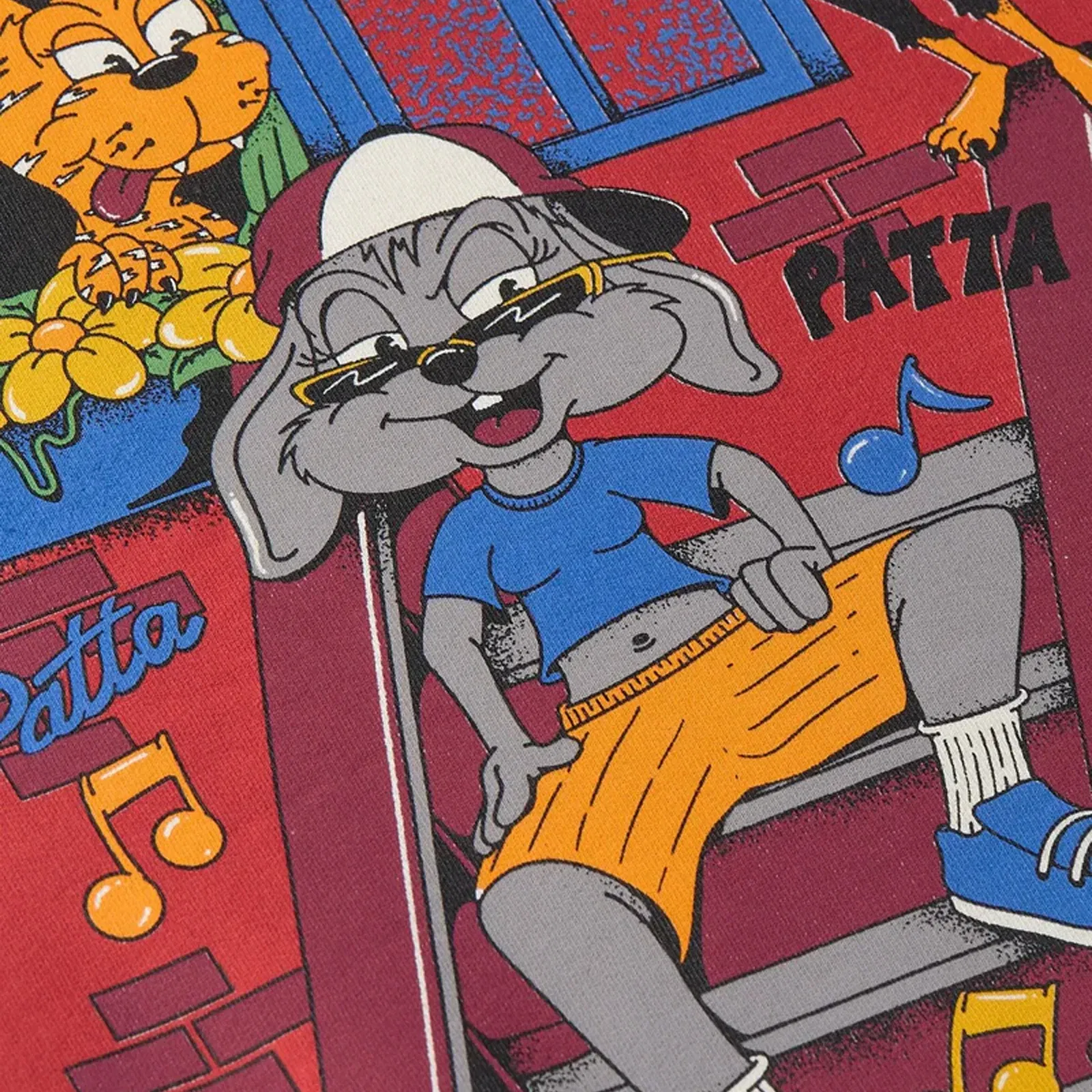PATTA BLOCK PARTY CREWNECK SWEATER { WHITE