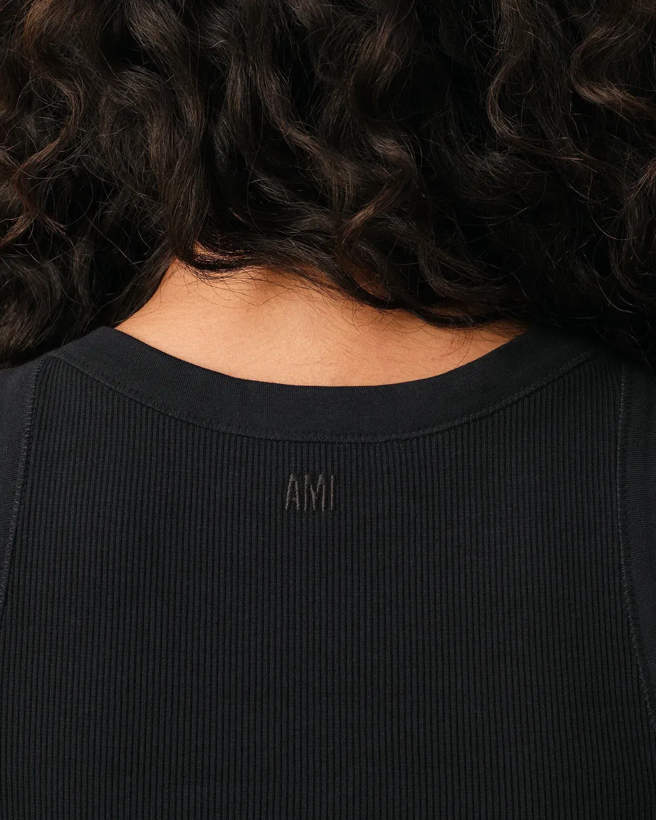 Black Cotton Ami De Coeur Tanktop Women's