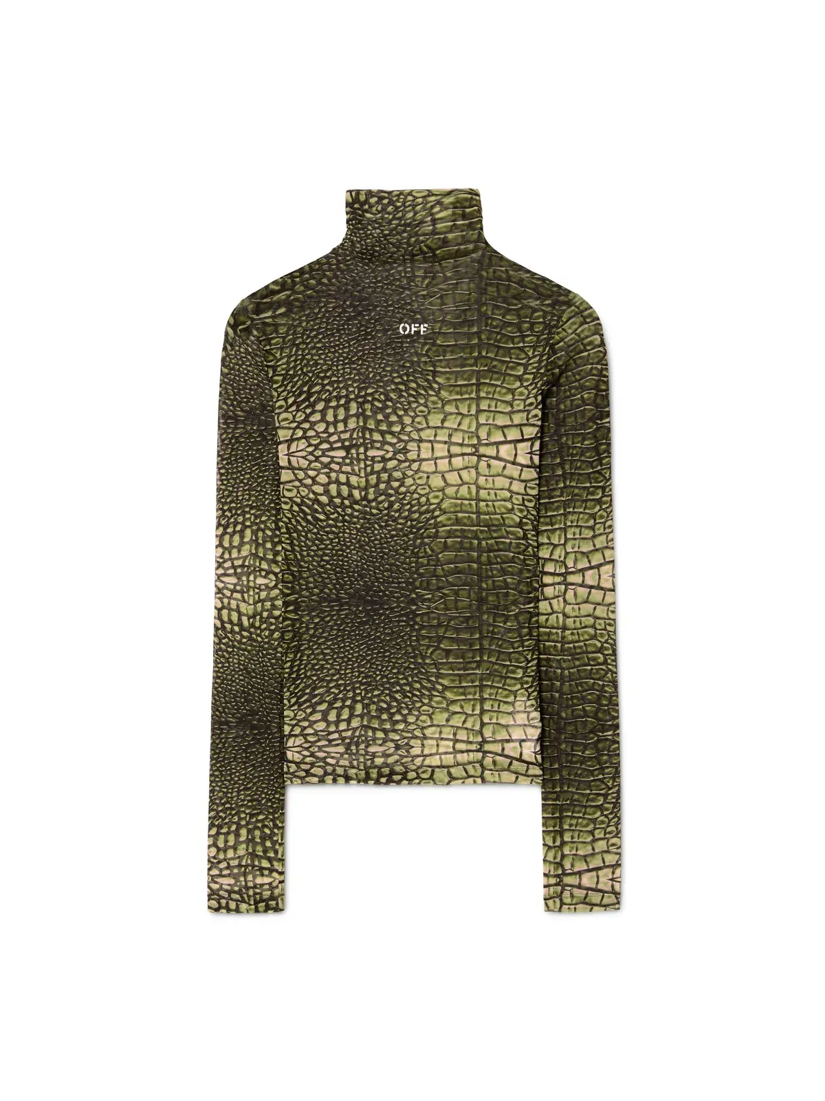 Off-White Off Stamp Croco Mesh Ls Tur