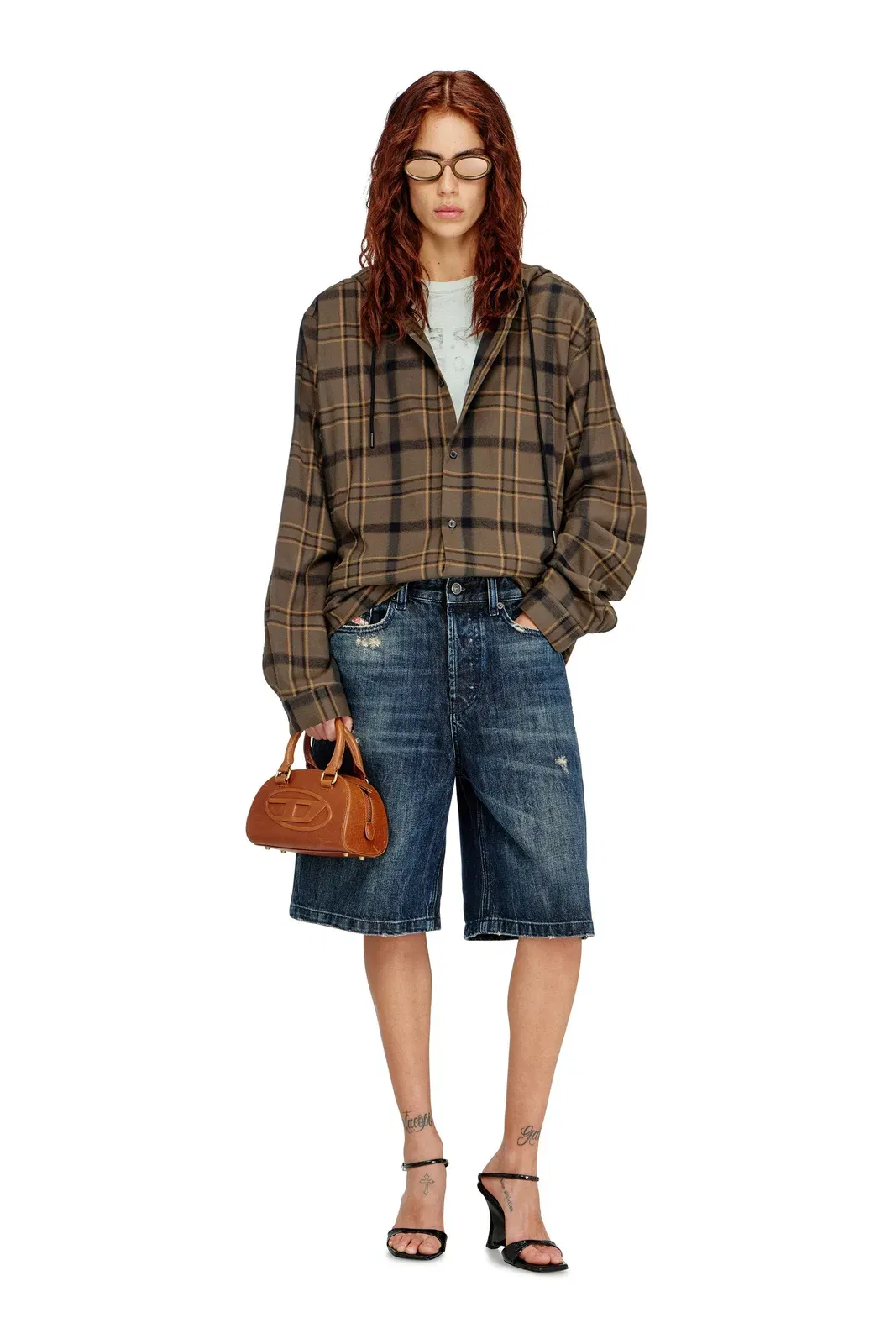 Diesel 1Dr Dome Crossbody Camel