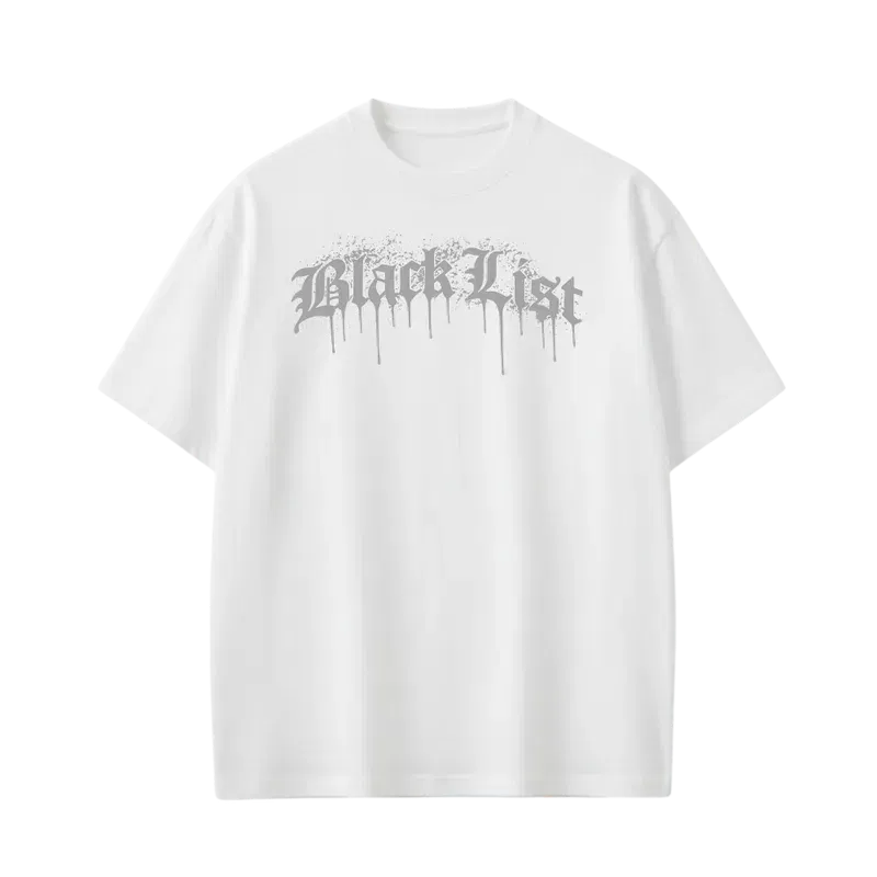 Blacklist Drip White 2.0 Black T-Shirt