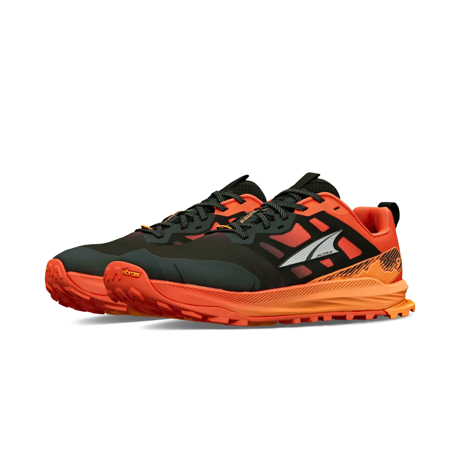 Altra Men's Lone Peak 9+ Black / Orange