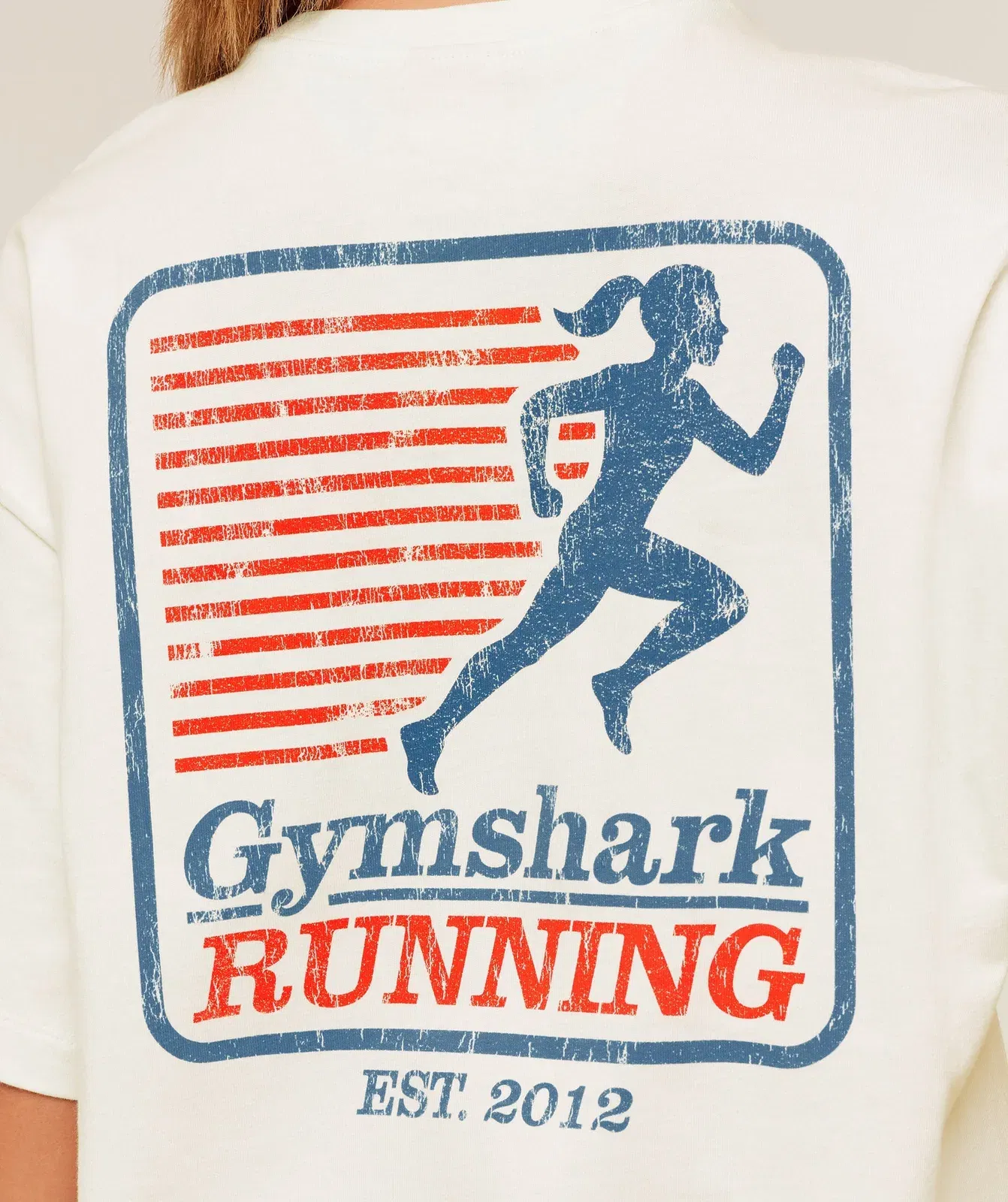 Gymshark Run Club Graphic Short Sleeve T-Shirt - GS Soft White