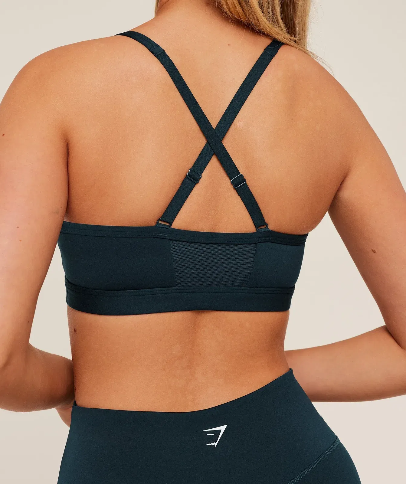 Gymshark Ruched Sports Bra - Deep Petrol Blue