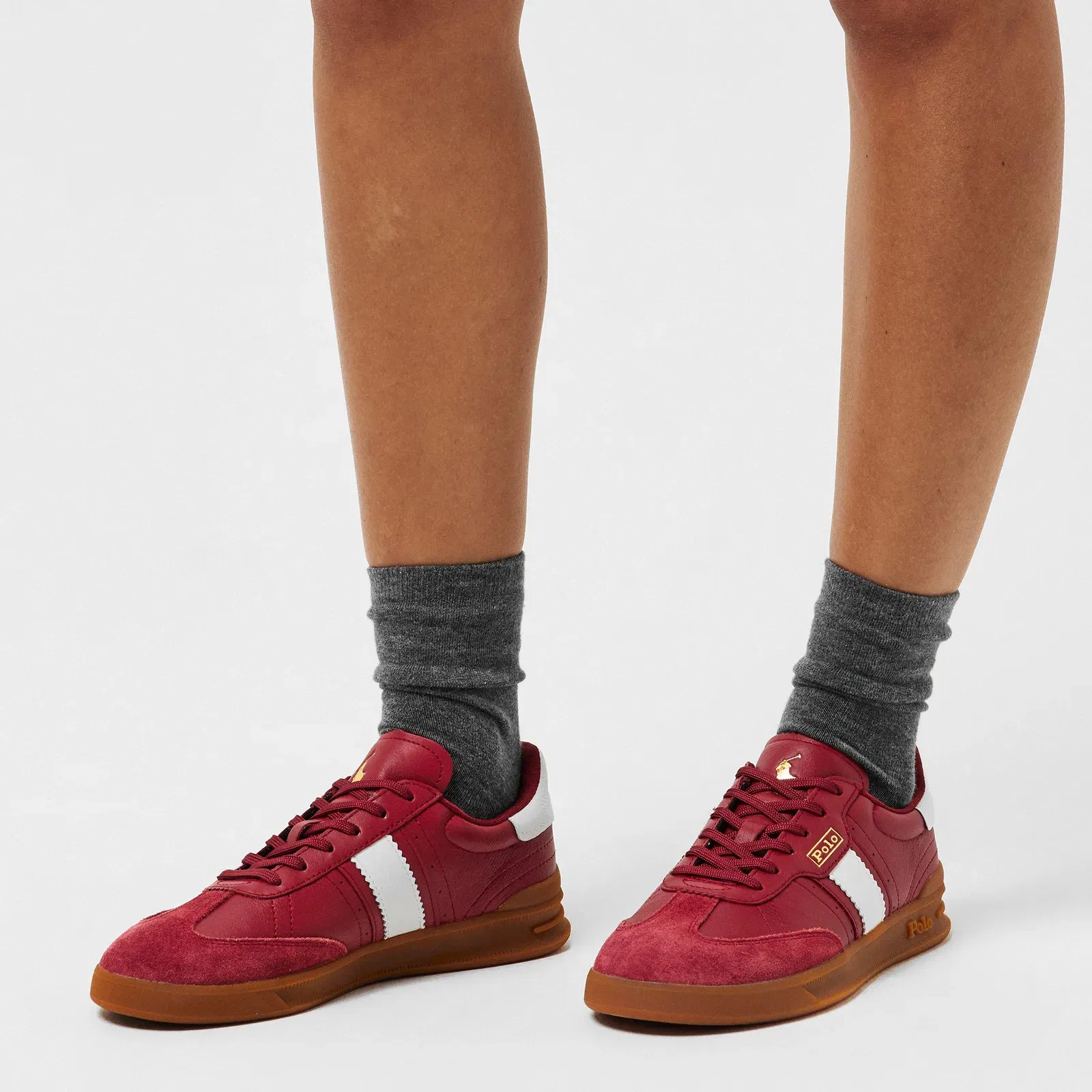 Leather Court Trainers