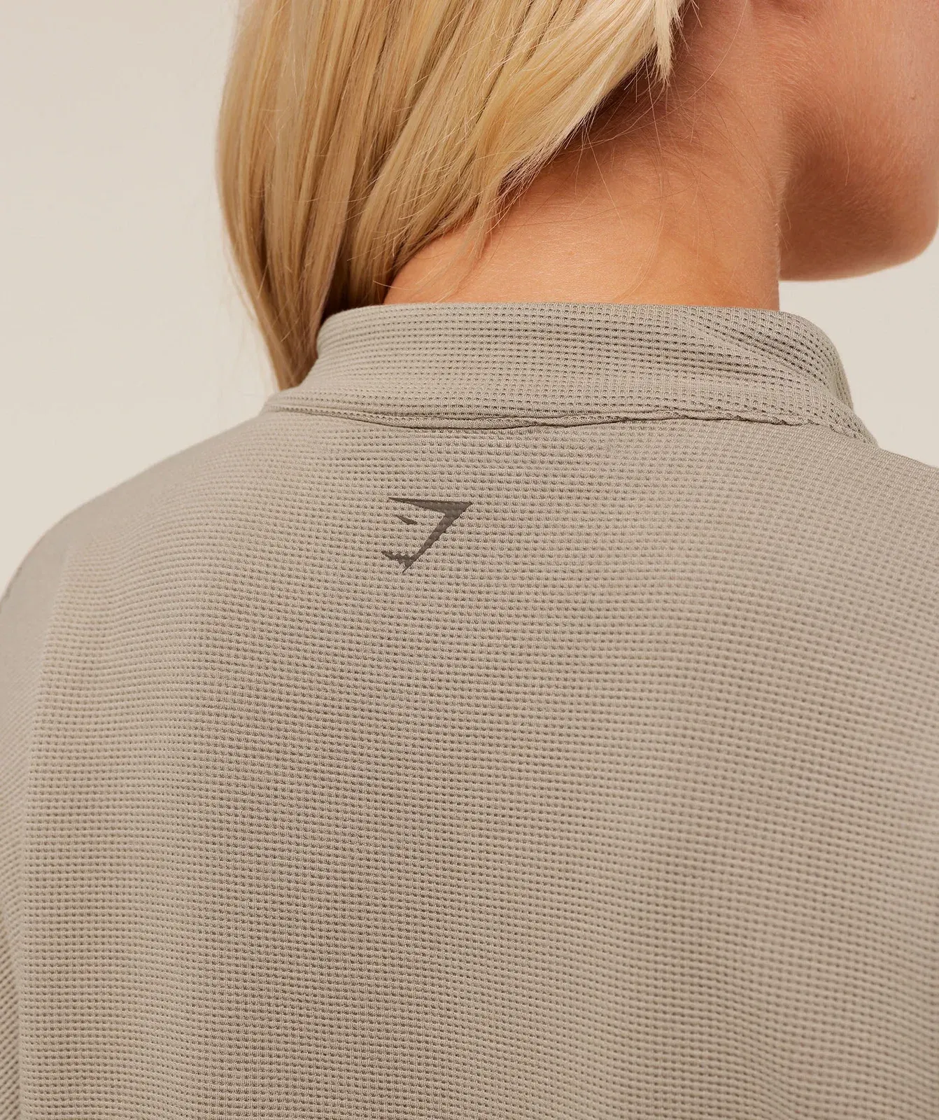 Gymshark Waffle Midi Zip Up Jacket - Lifestyle Brown