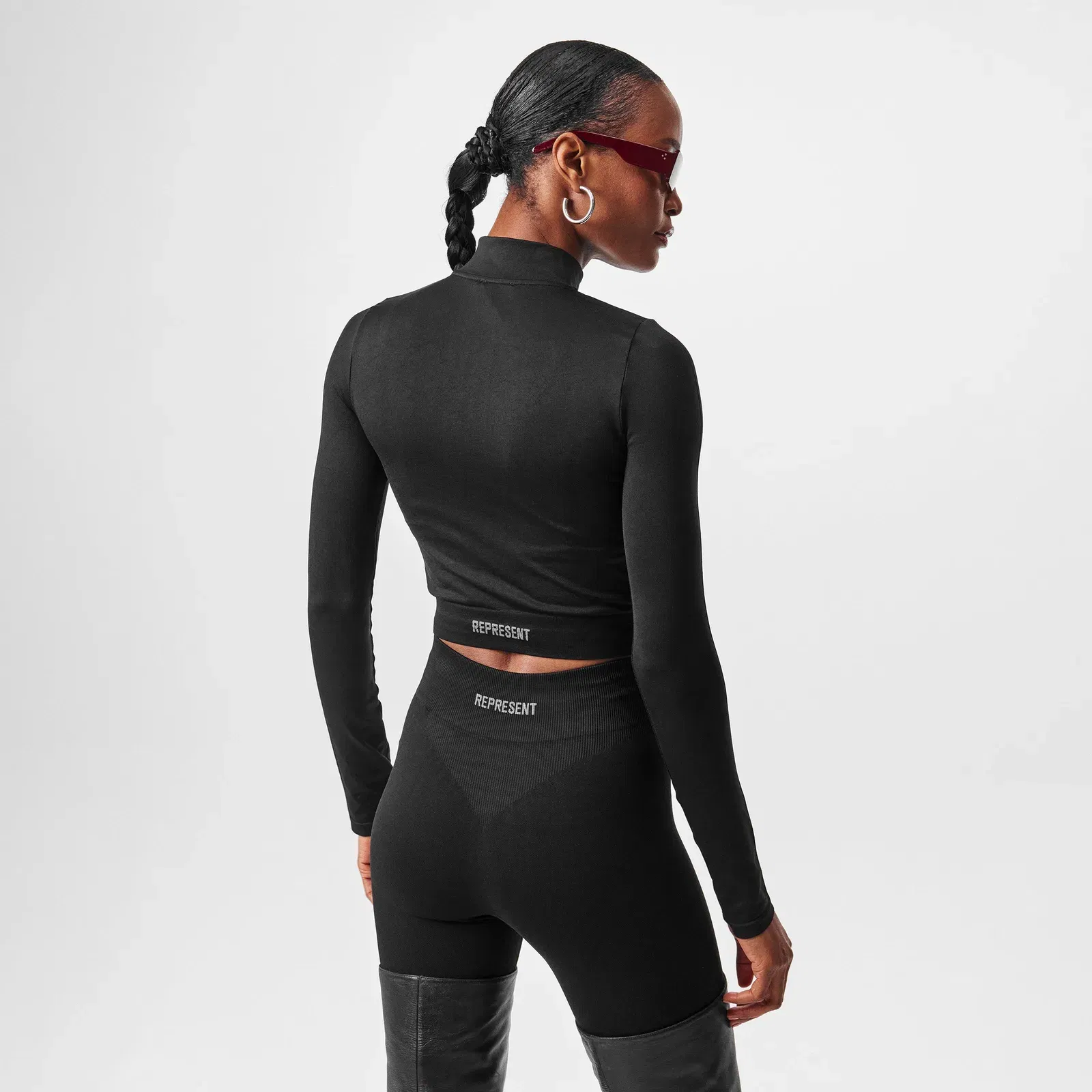 Seamless Zip Long Sleeve Full Zip Performance Running Jacket