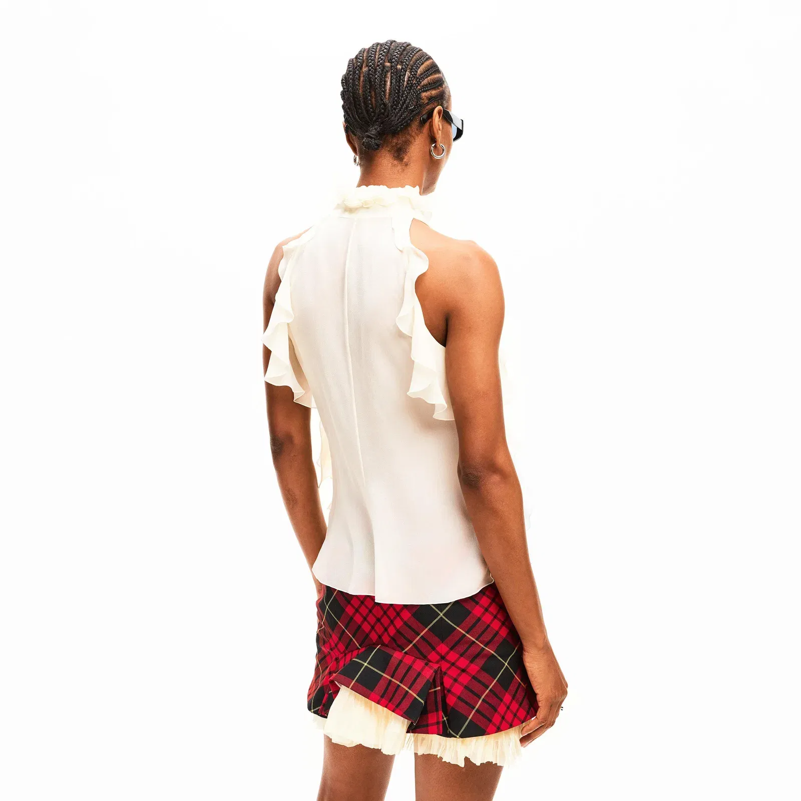 Alex HN Ruffle Woven Cami Vest