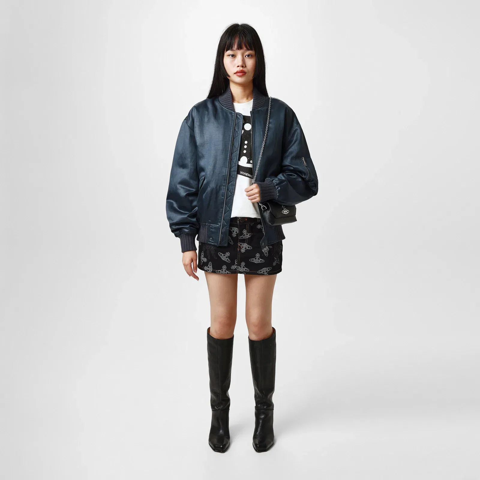 Linen Blend Long Sleeve Parka