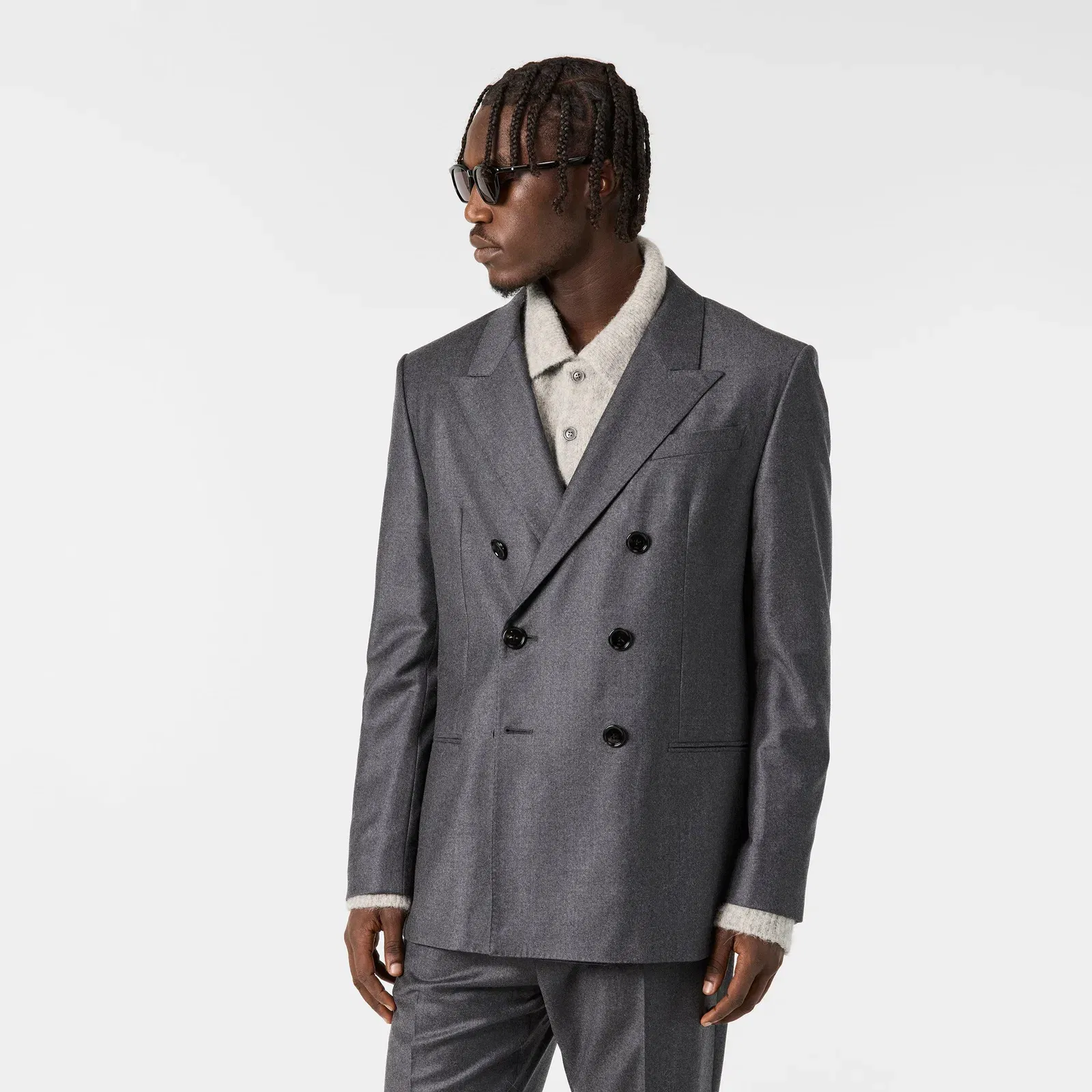 Button Tailored Fit Blazer
