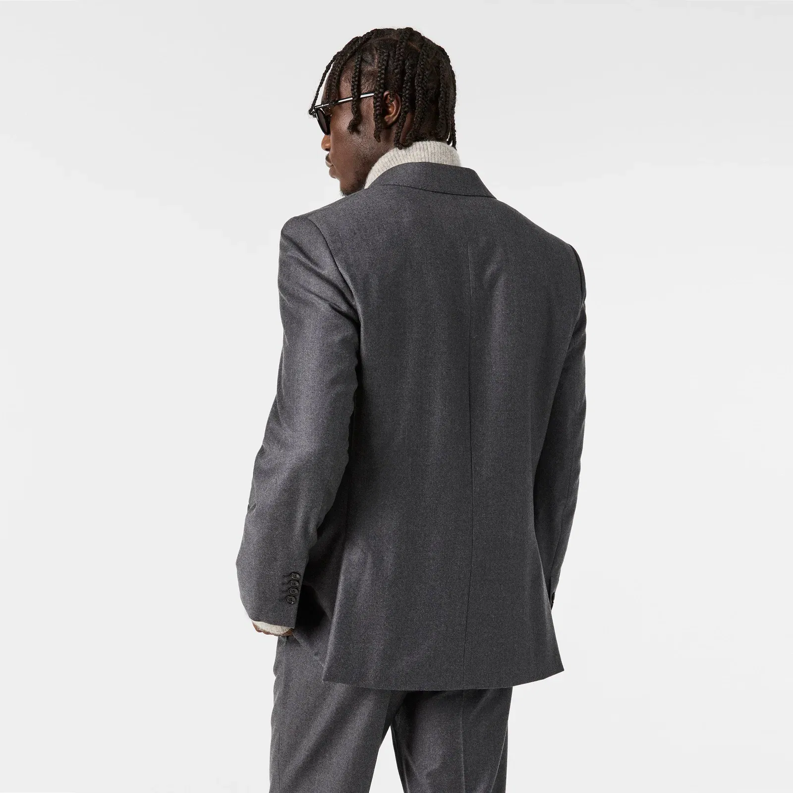 Button Tailored Fit Blazer