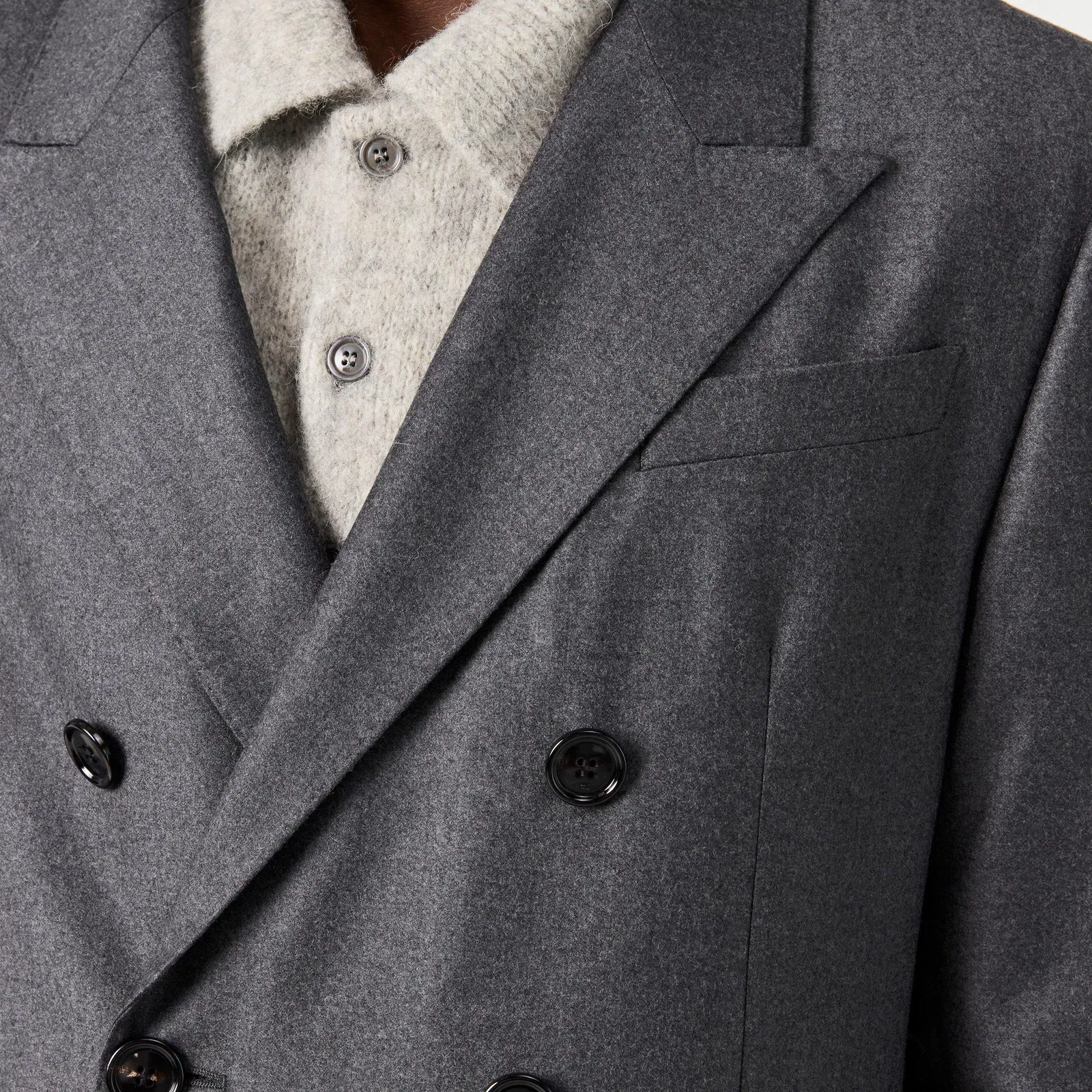Button Tailored Fit Blazer