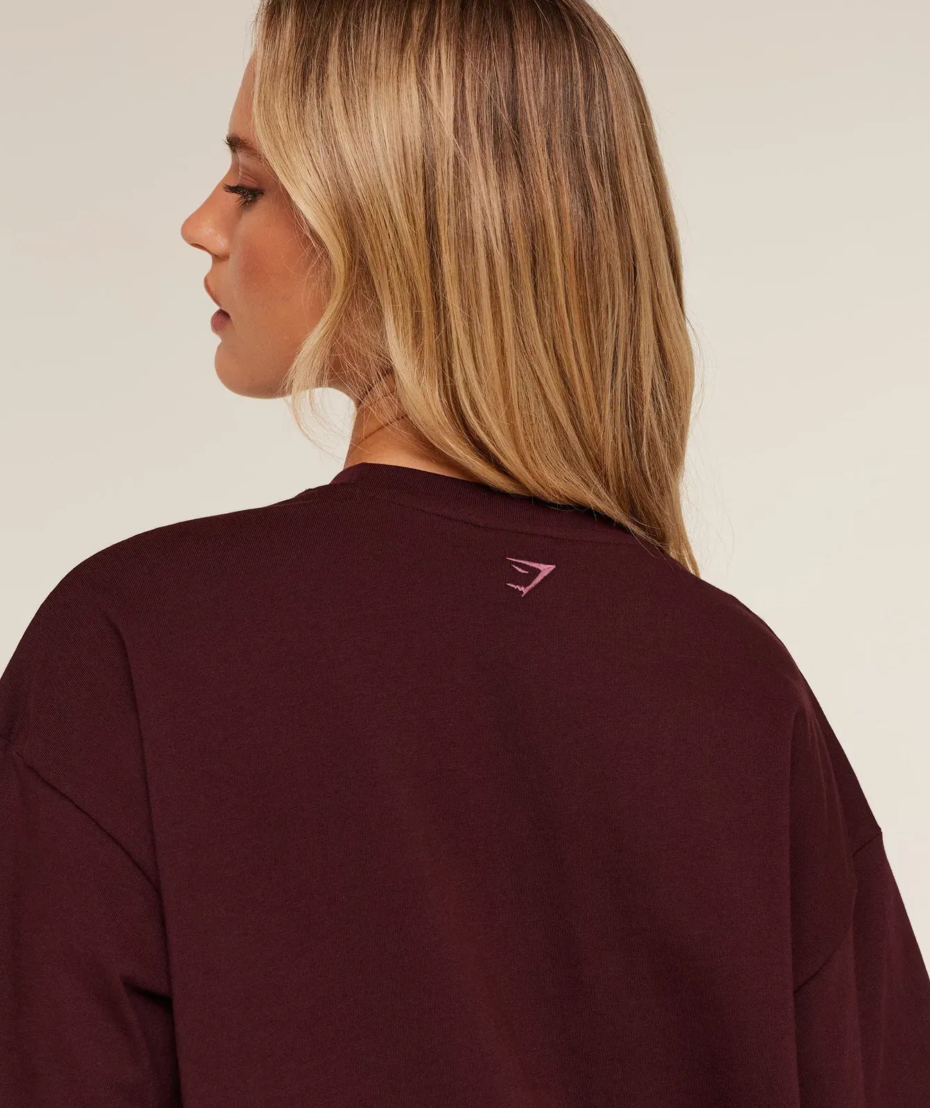 Gymshark Collegiate Graphic T-Shirt - GS Rich Maroon
