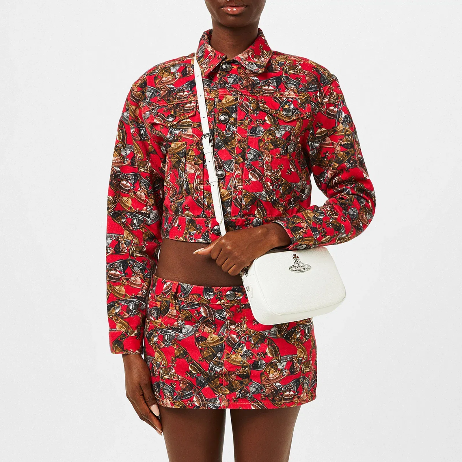 Cropped Marlene Cotton Long Sleeve Denim Jacket