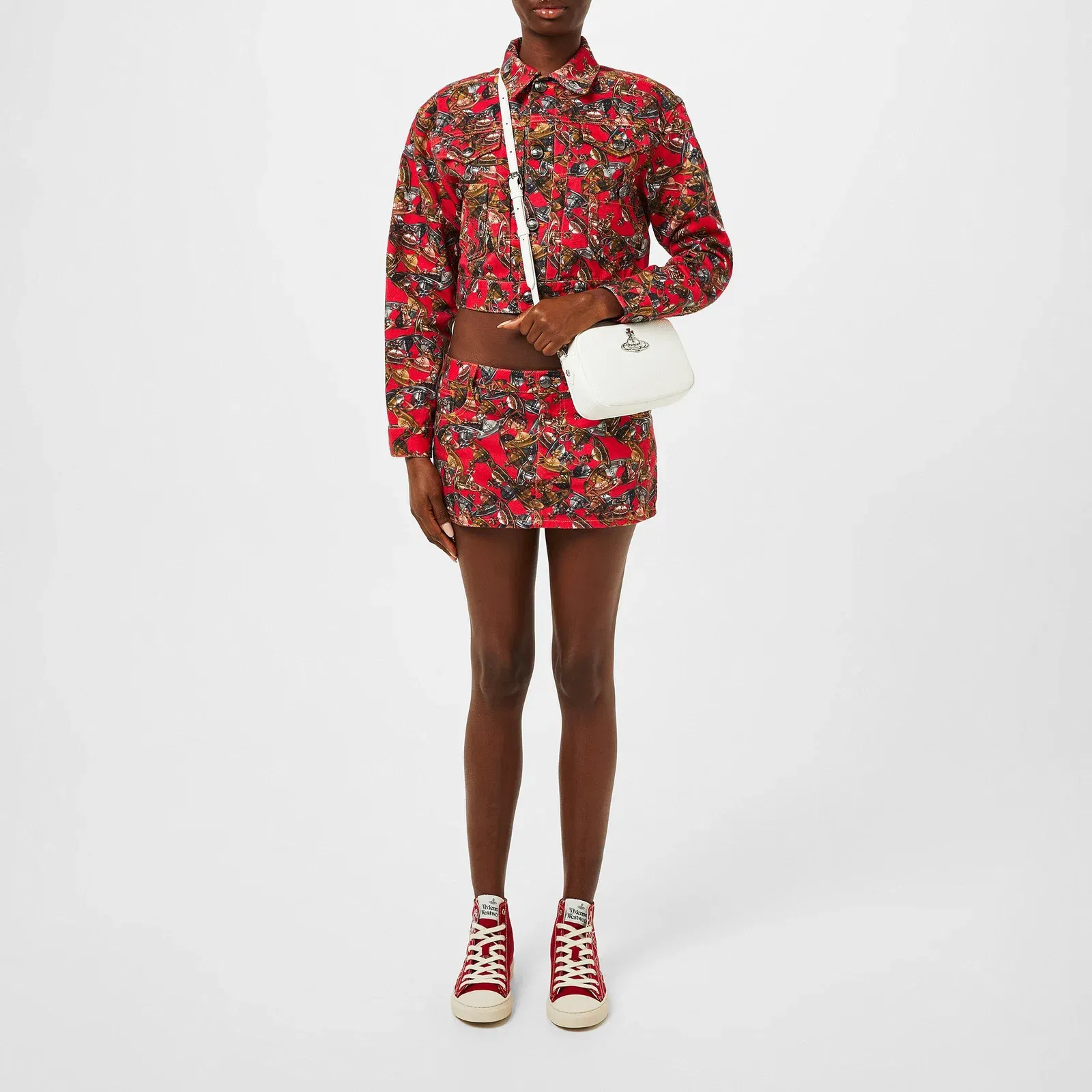 Cropped Marlene Cotton Long Sleeve Denim Jacket