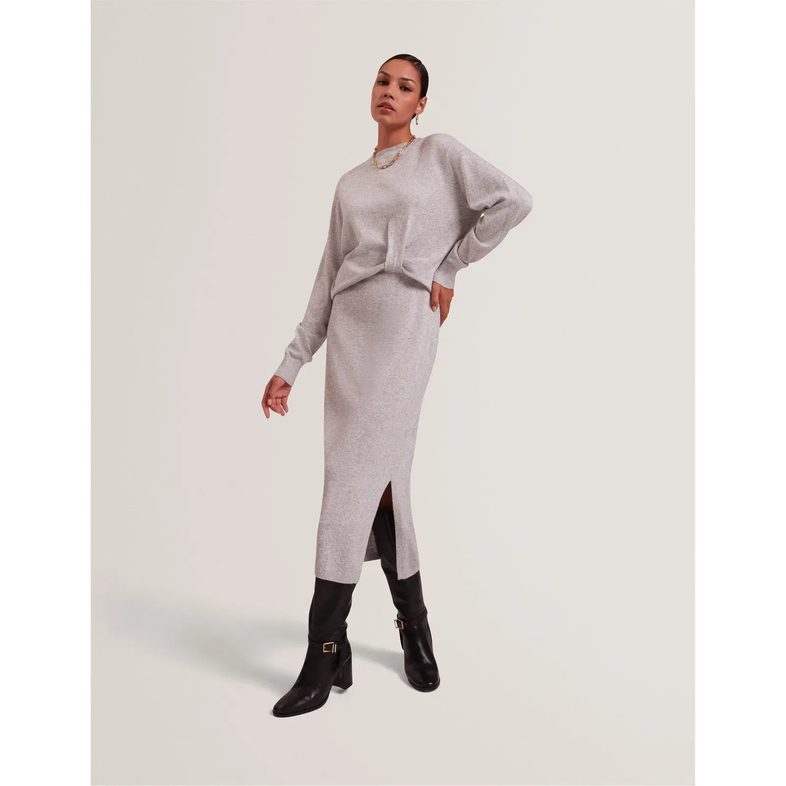 Midi Knitted Jumper Dress