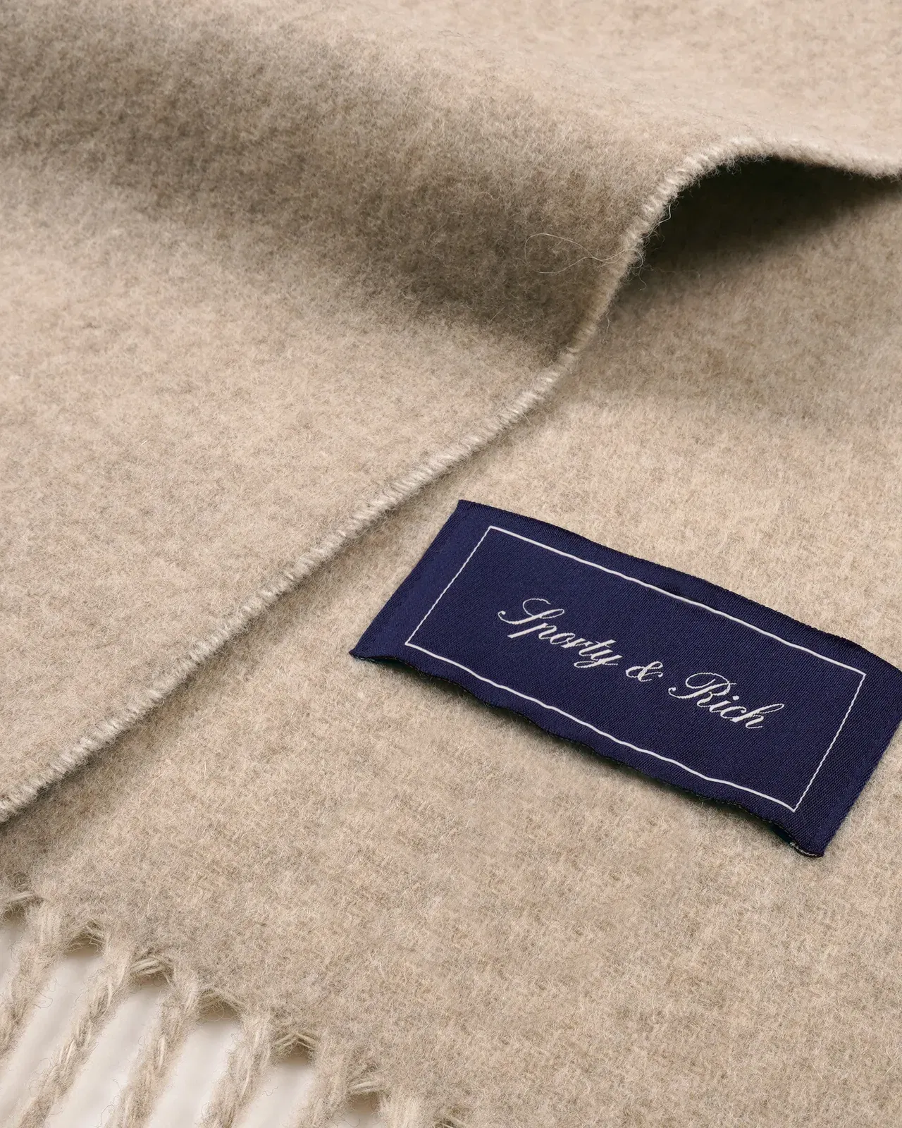 Big Serif Scarf - Ecru