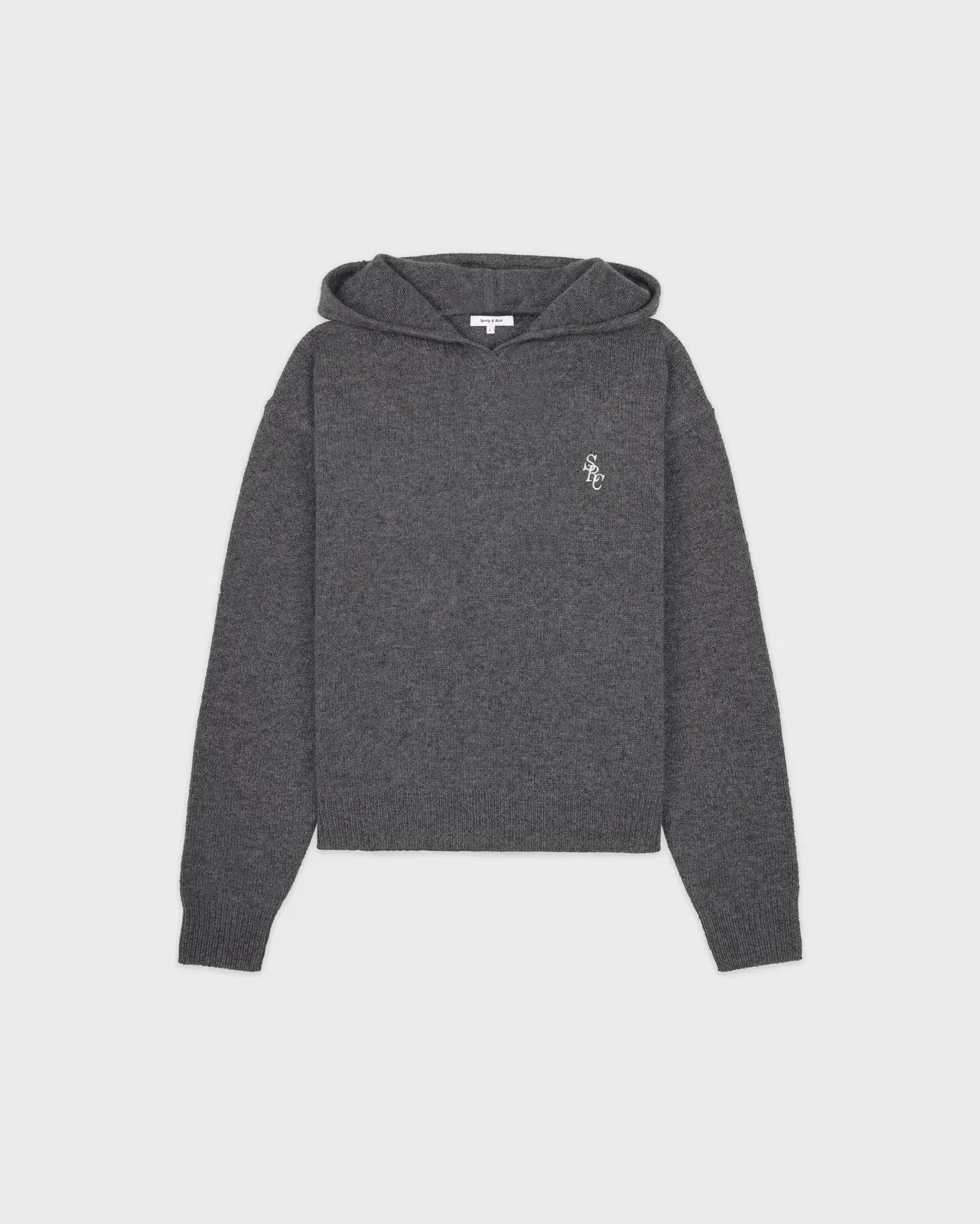 SRC Cashmere Hoodie - Cool Gray/White