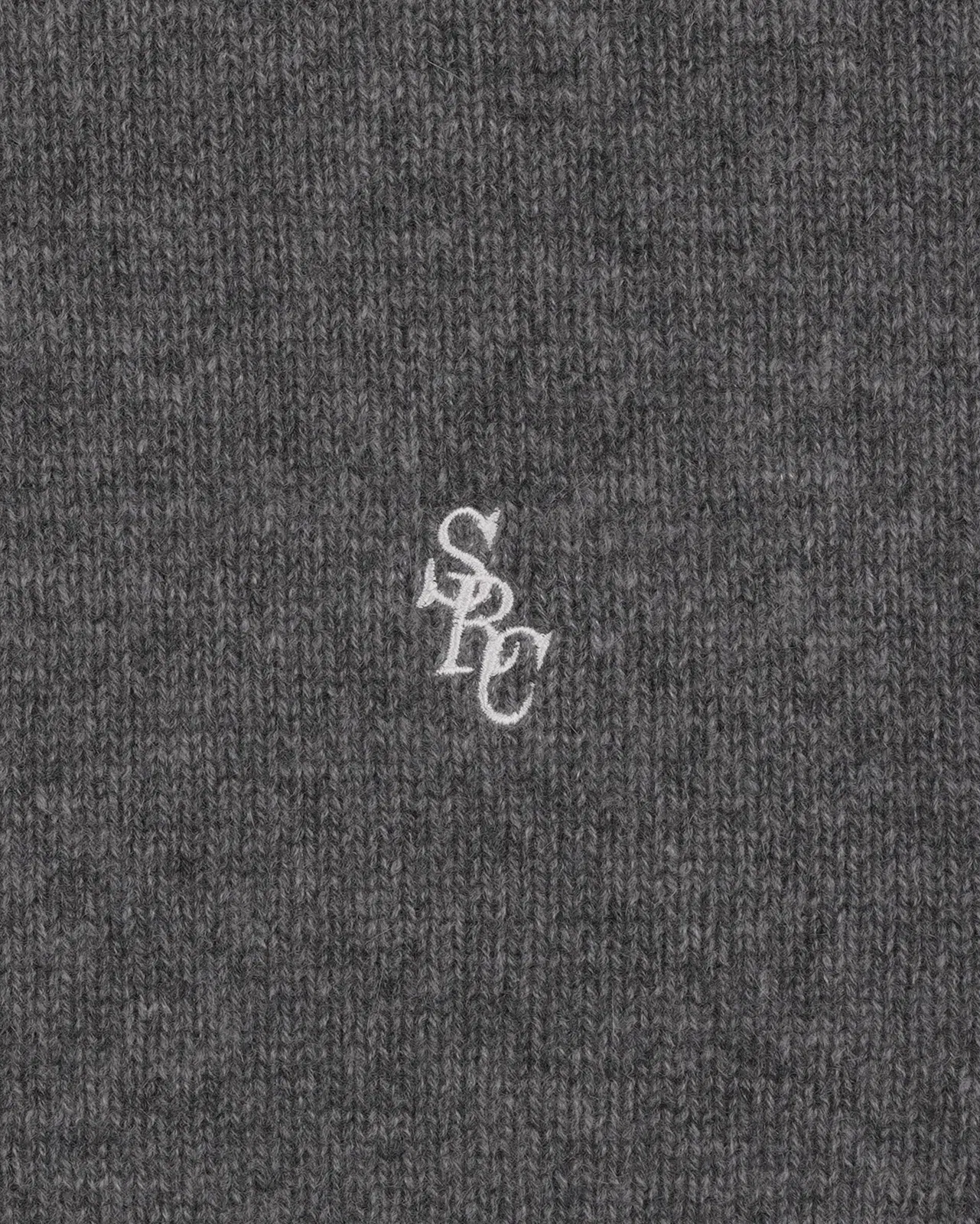 SRC Cashmere Hoodie - Cool Gray/White