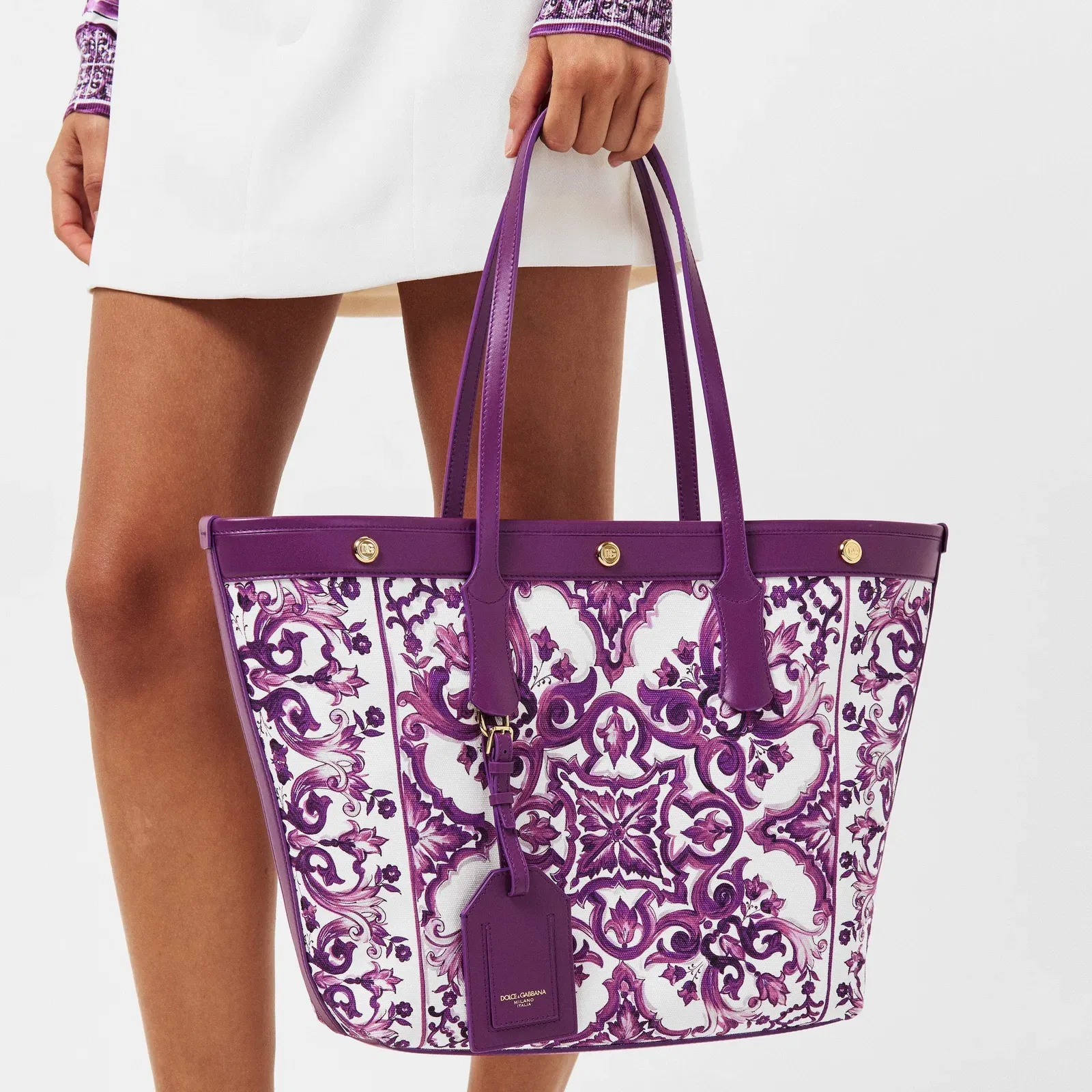 Maiolica Canvas Tote Bag