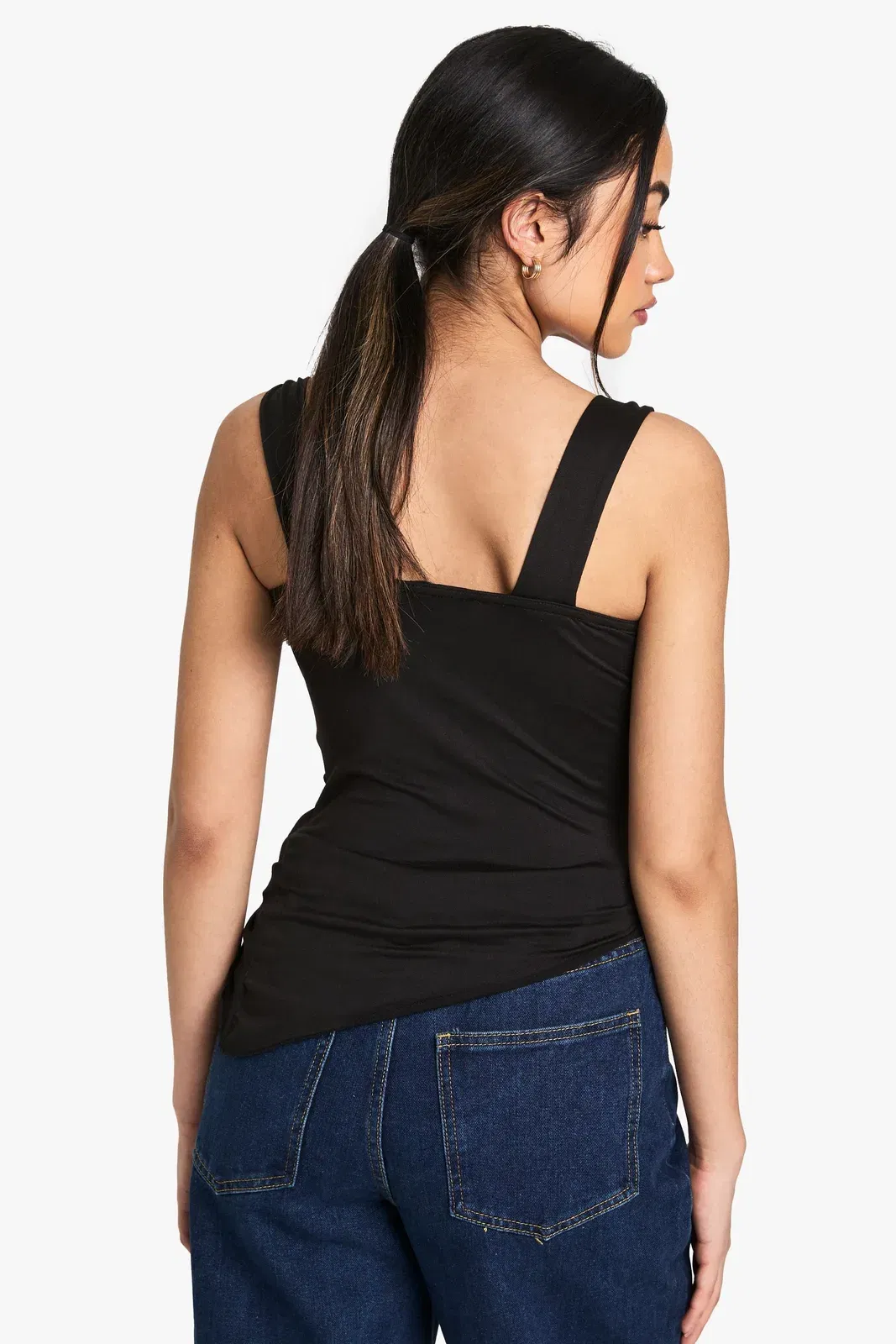 Super Soft Knot Detail Ruched Top