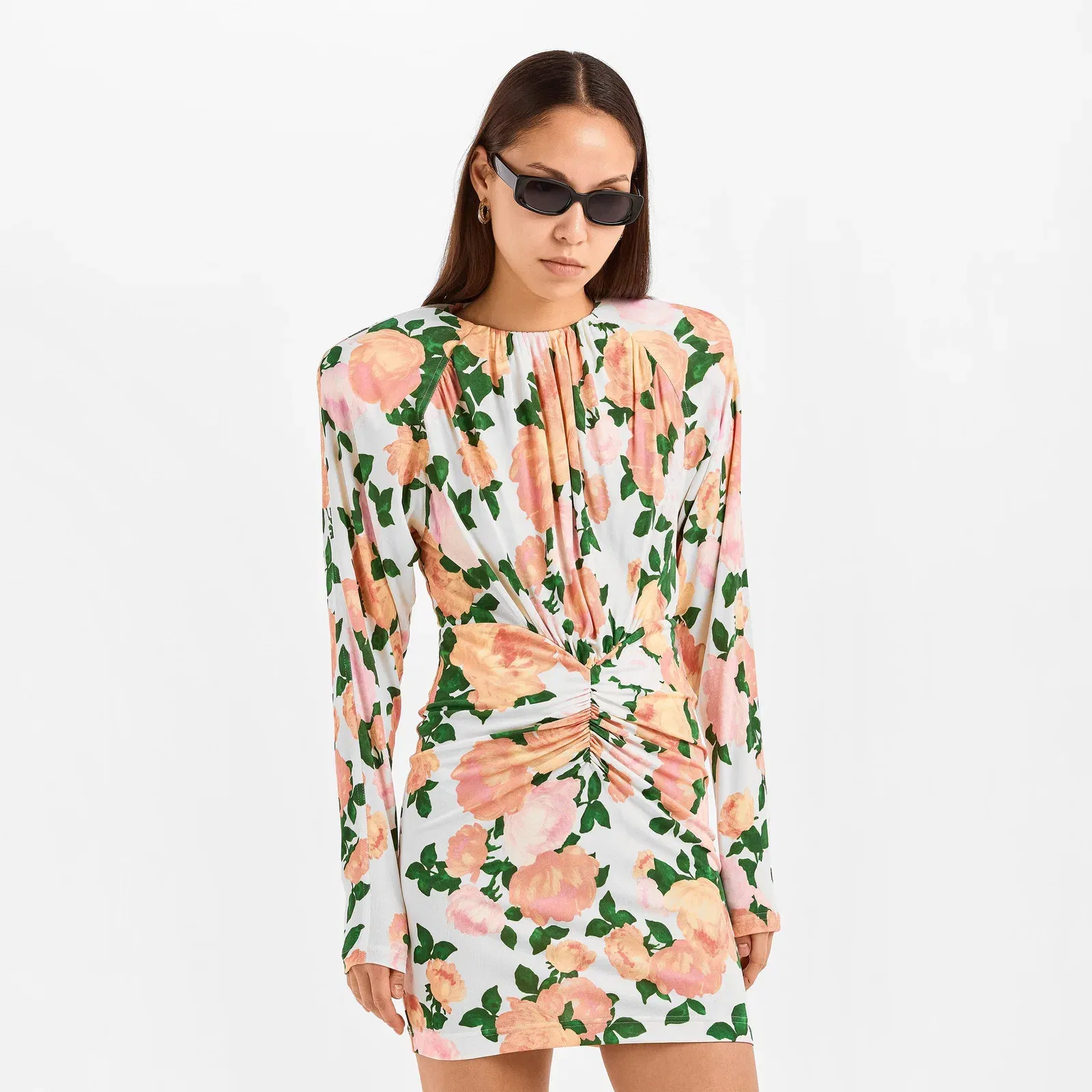 Crepe Mini Dress
