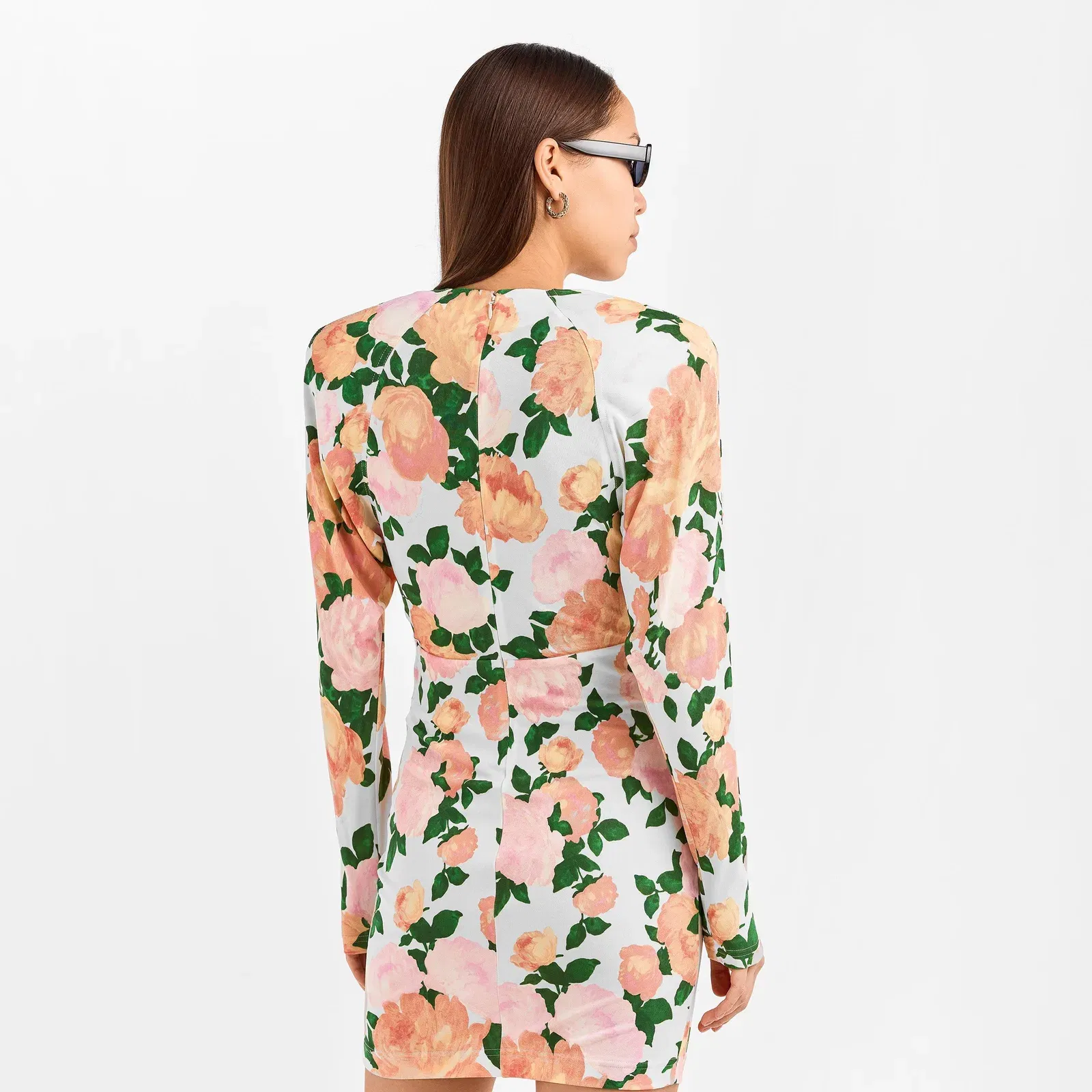 Crepe Mini Dress