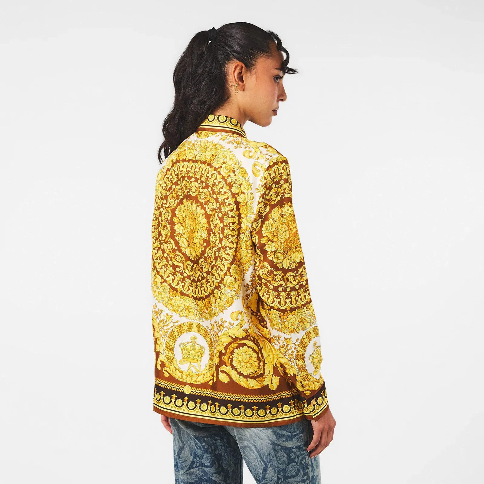 Long Sleeve Patterned Shirt