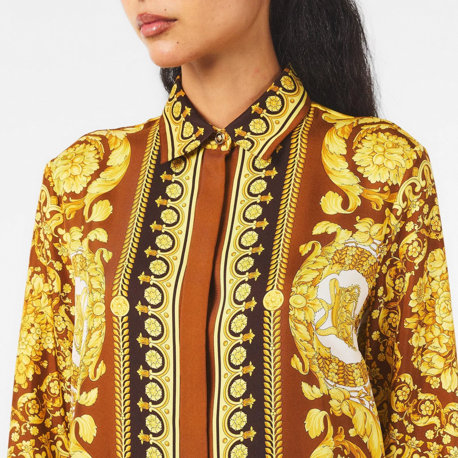 Long Sleeve Patterned Shirt