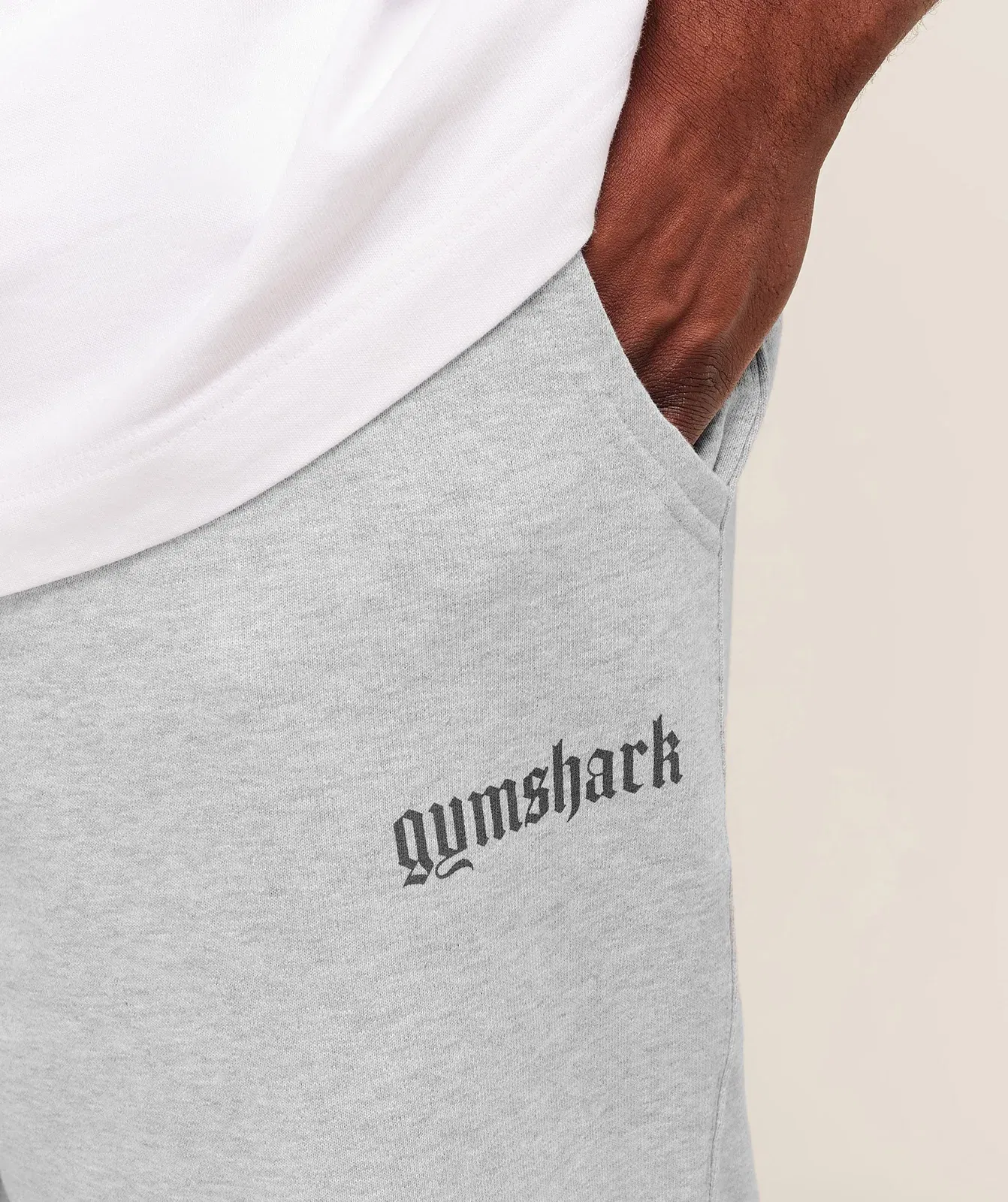 Gymshark Olde English Joggers - Soft Grey Marl