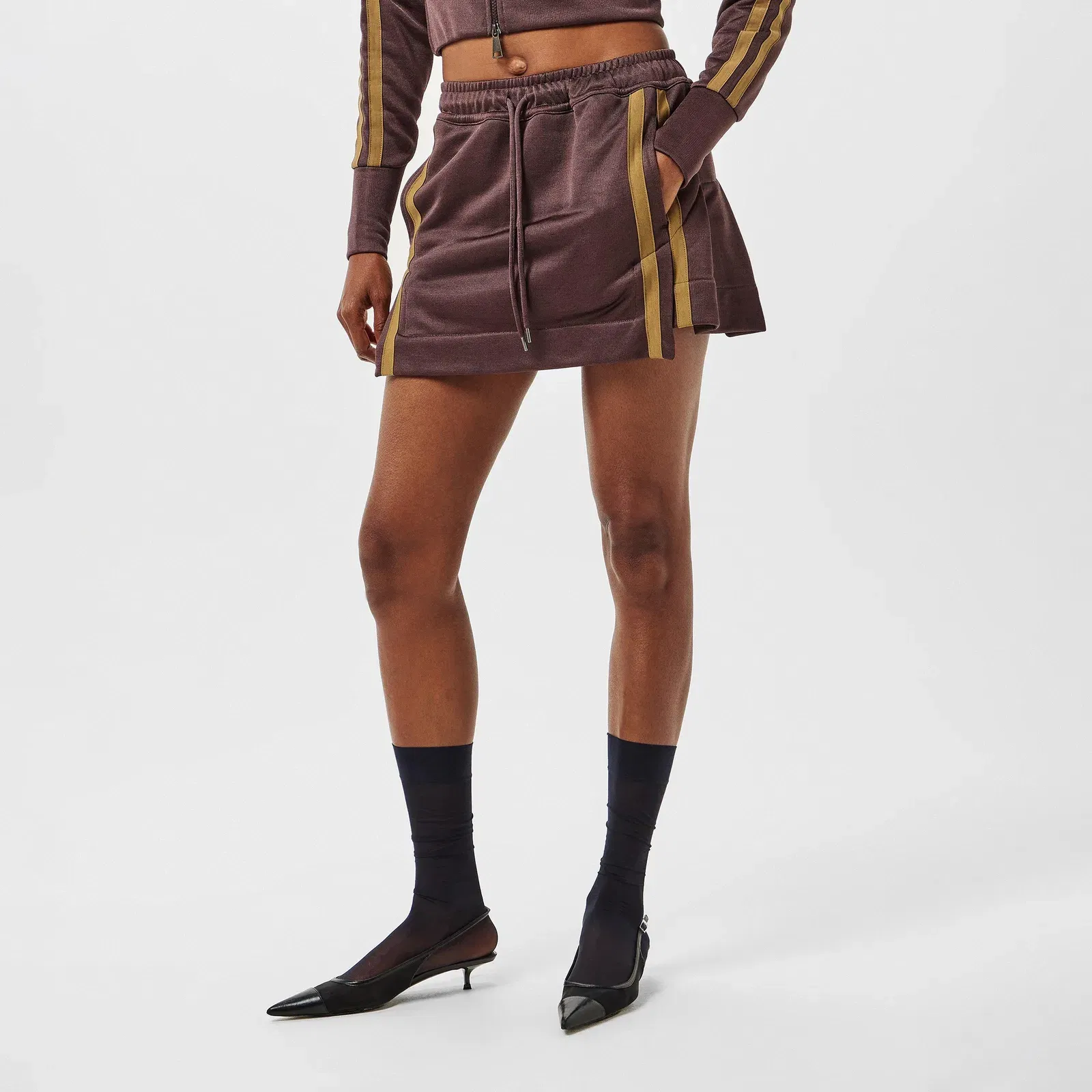 Viv Stripe Mini Skirt