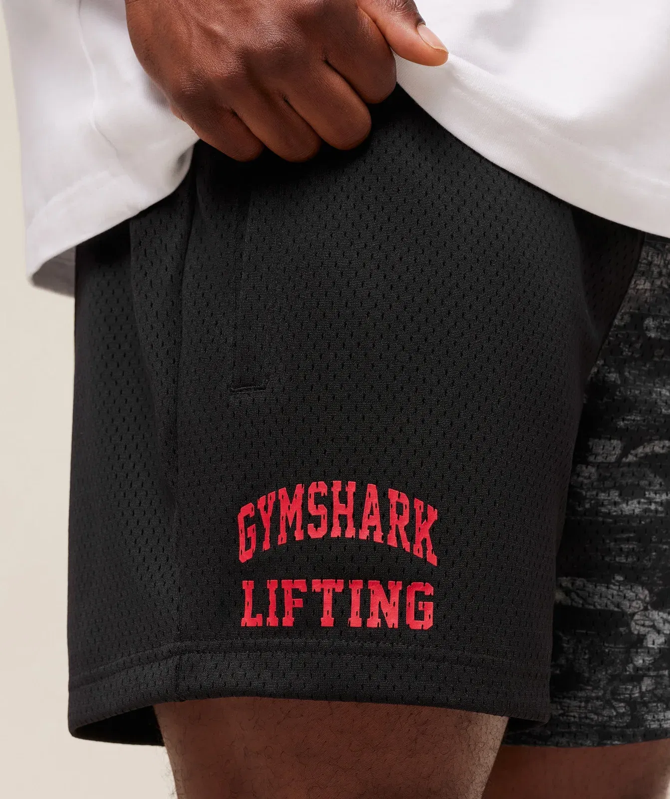 Gymshark Lifting Mesh 5" Shorts - Ash Grey