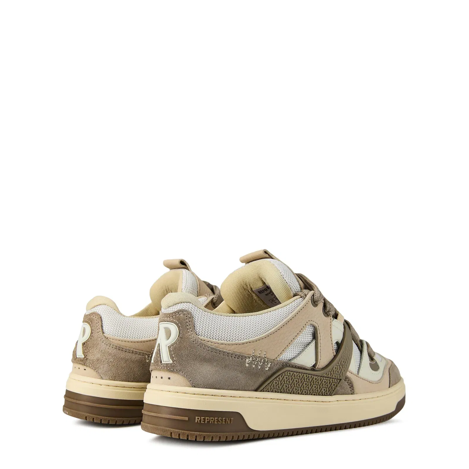 Panelled Canvas Chunky Sneakers