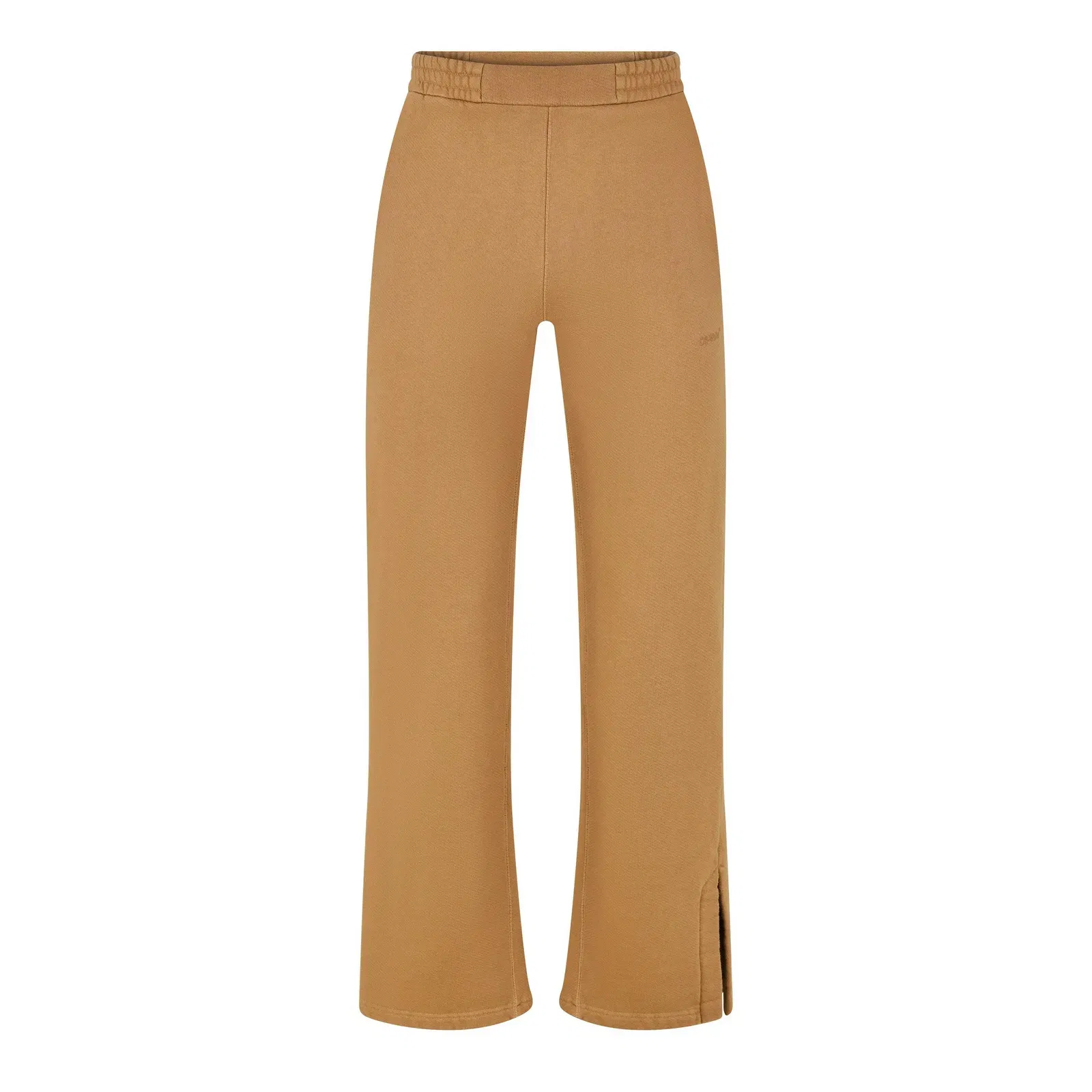 Diagonal Taper Open Hem Fleece Joggers