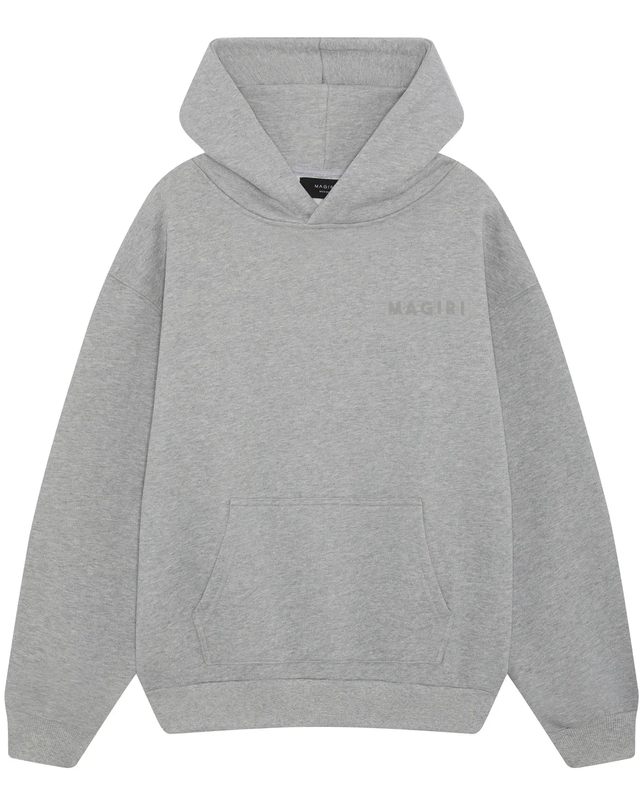 Magiri Core Puff Printed Hoodie in Grey