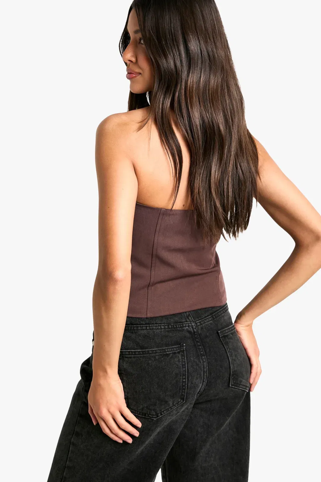 Zip Up Front Longline Corset