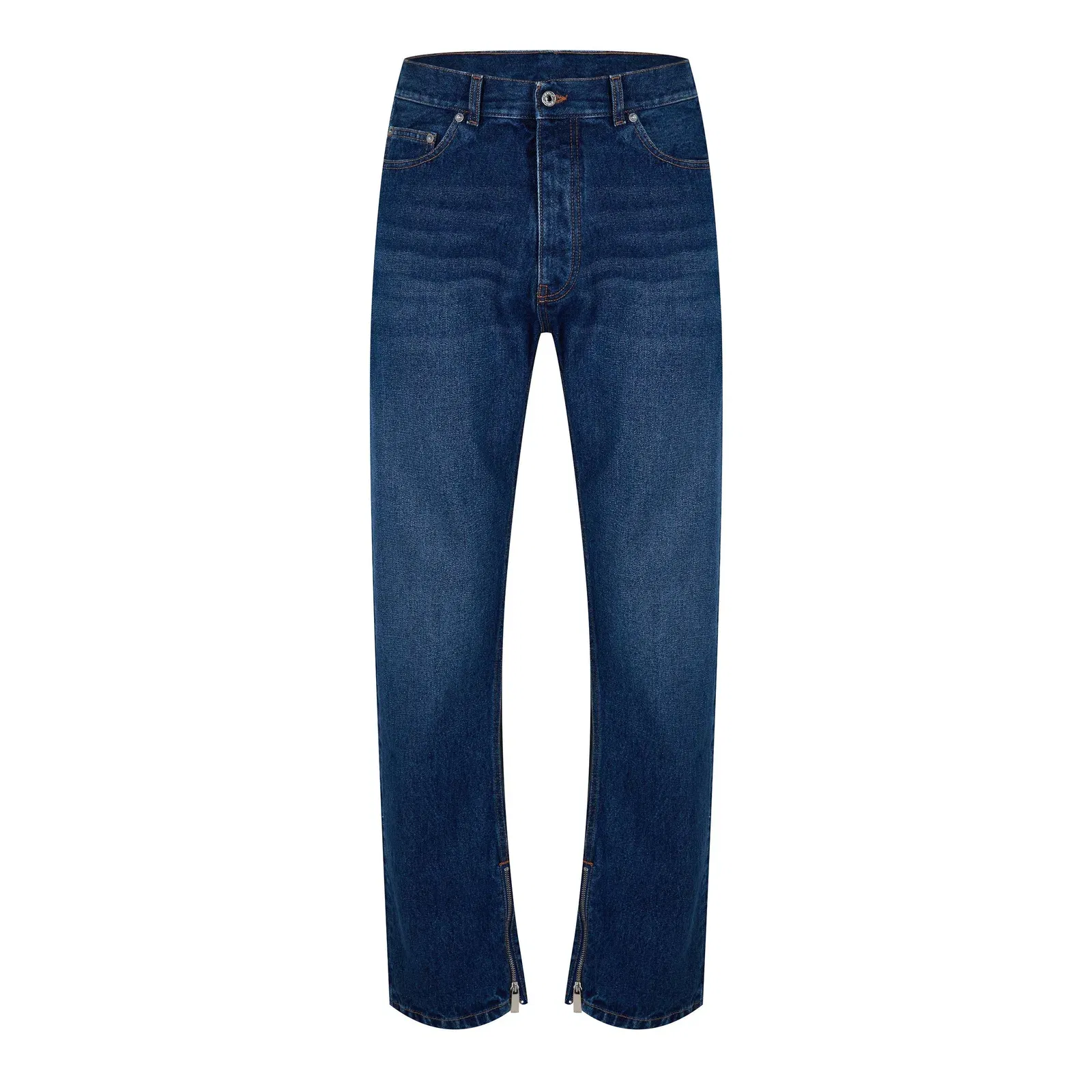 Zip Skate Mid Rise Straight Leg Jeans