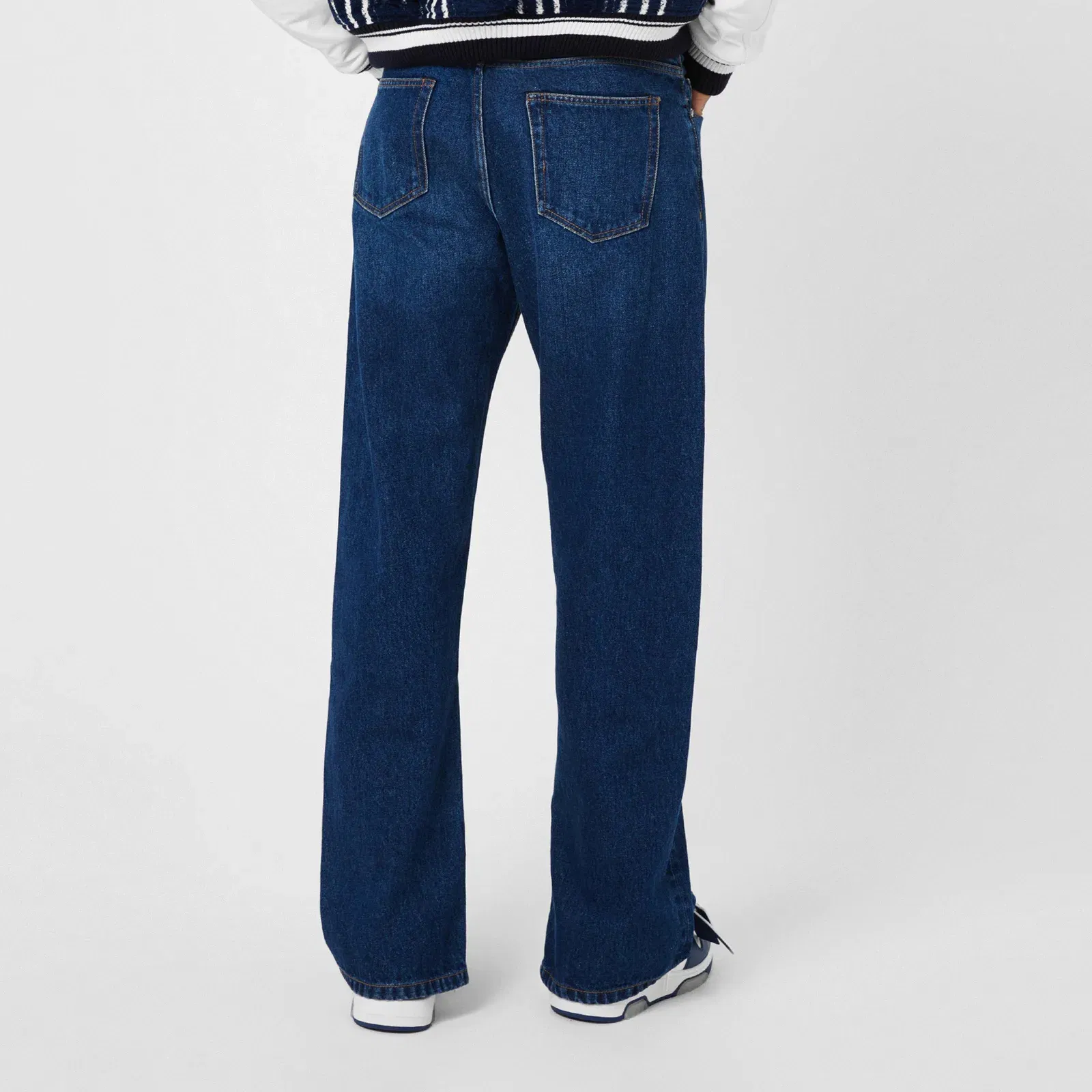 Zip Skate Mid Rise Straight Leg Jeans