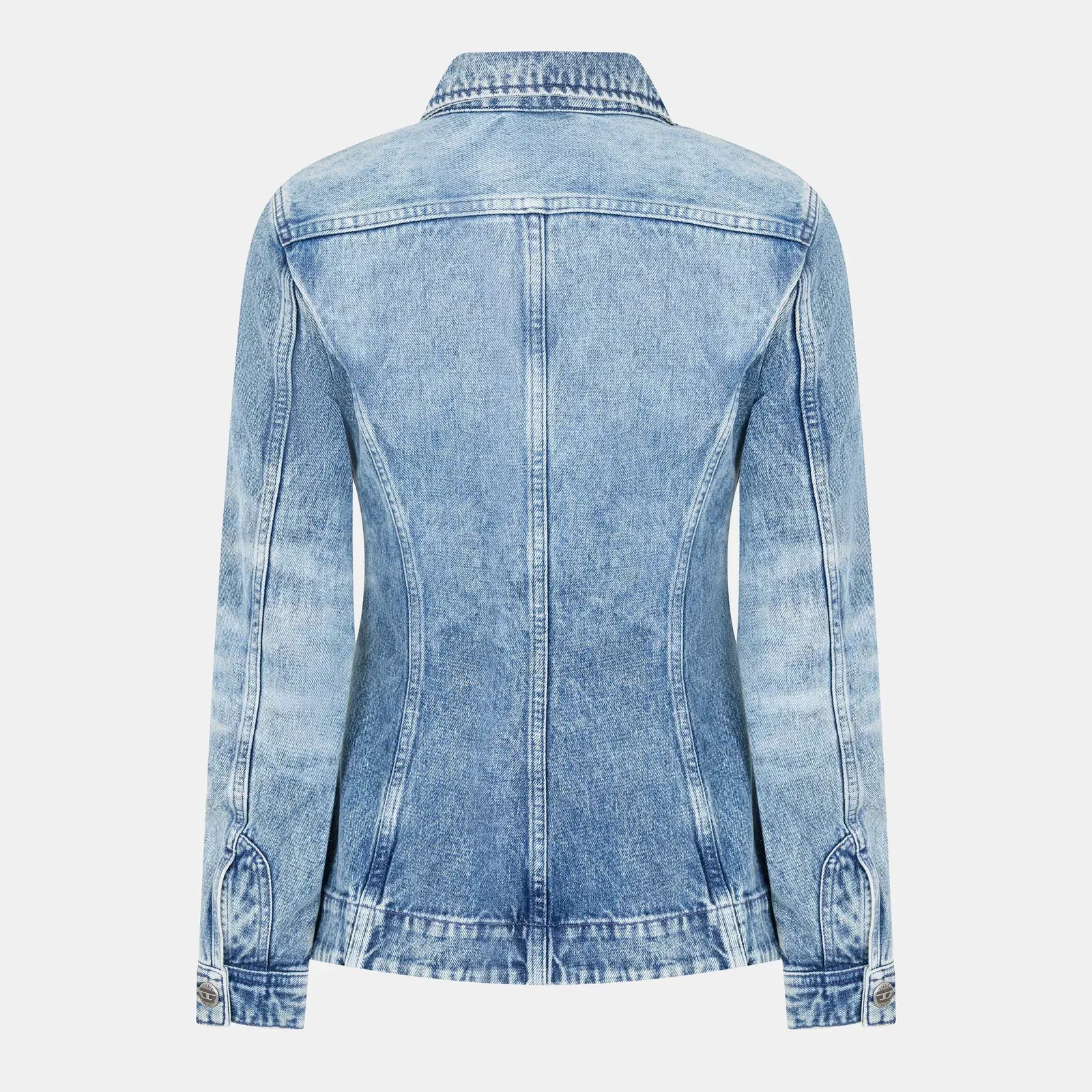 De-Katerinfsh Washed Long Sleeve Button Denim Jacket