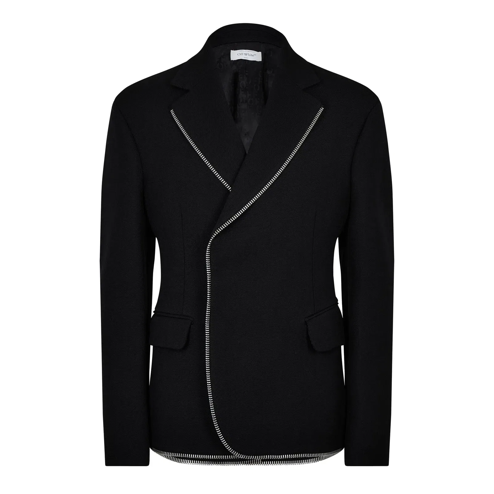 Japwool Double Breasted Wool Long Sleeve Blazer