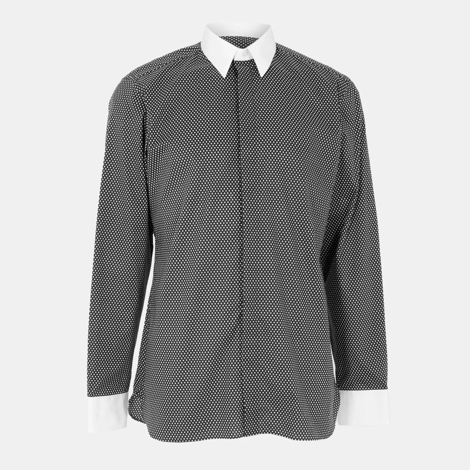 Diamond Long Sleeve Patterned Shirt