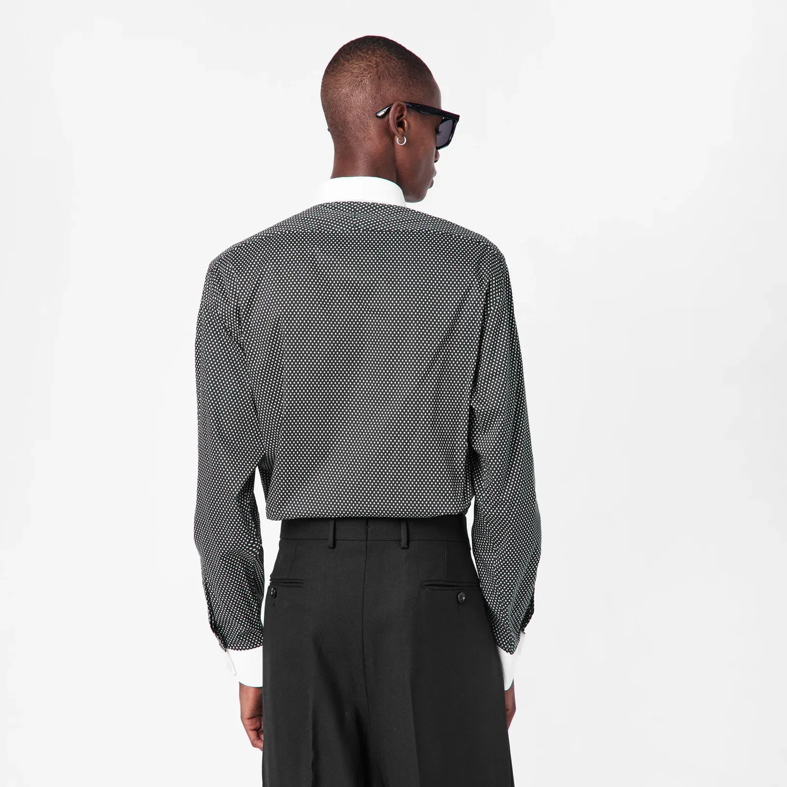 Diamond Long Sleeve Patterned Shirt