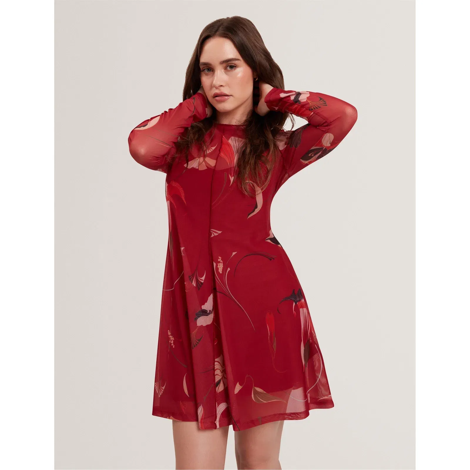 Print Mini Dress