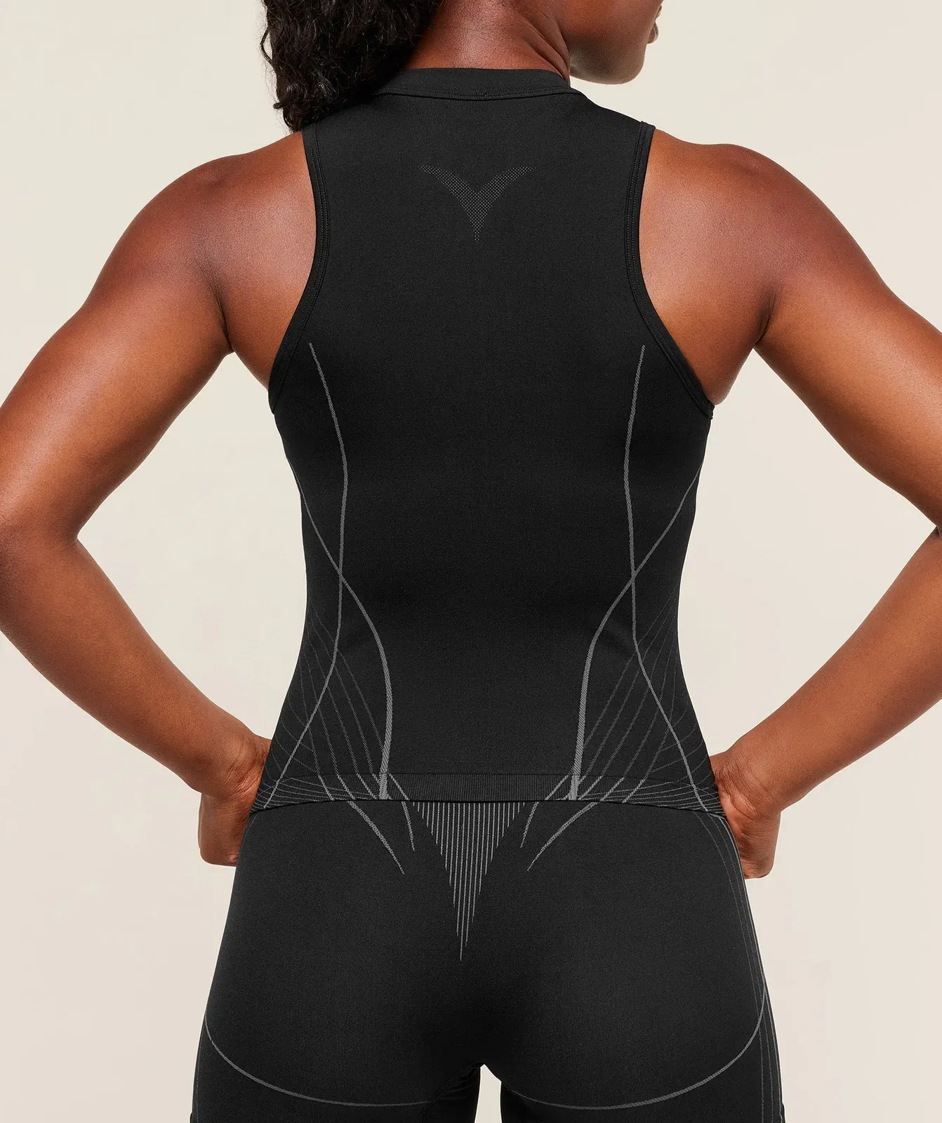 Gymshark Apex Seamless Tank - Black/Graphite Grey