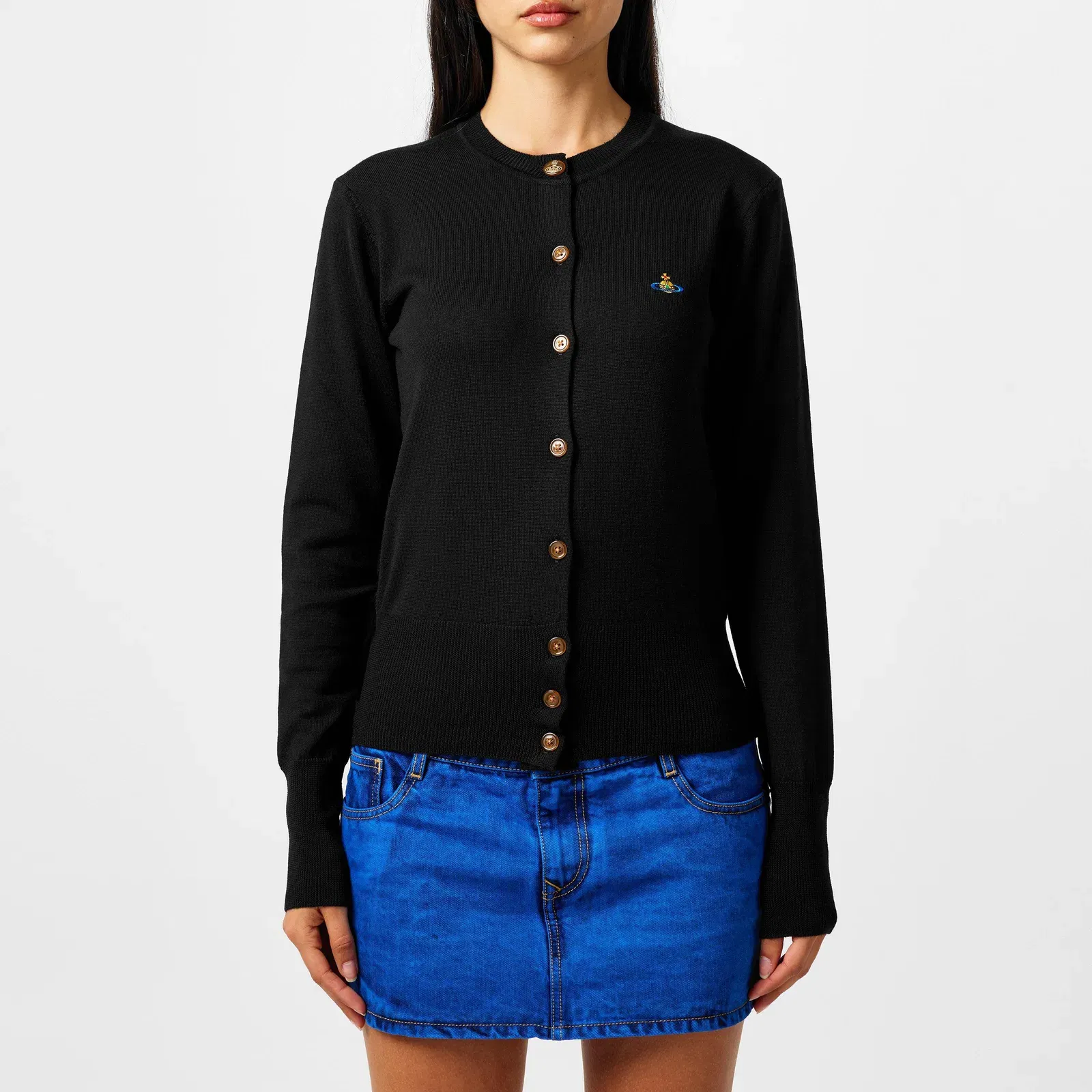 Plain Wool Knit Cardigan