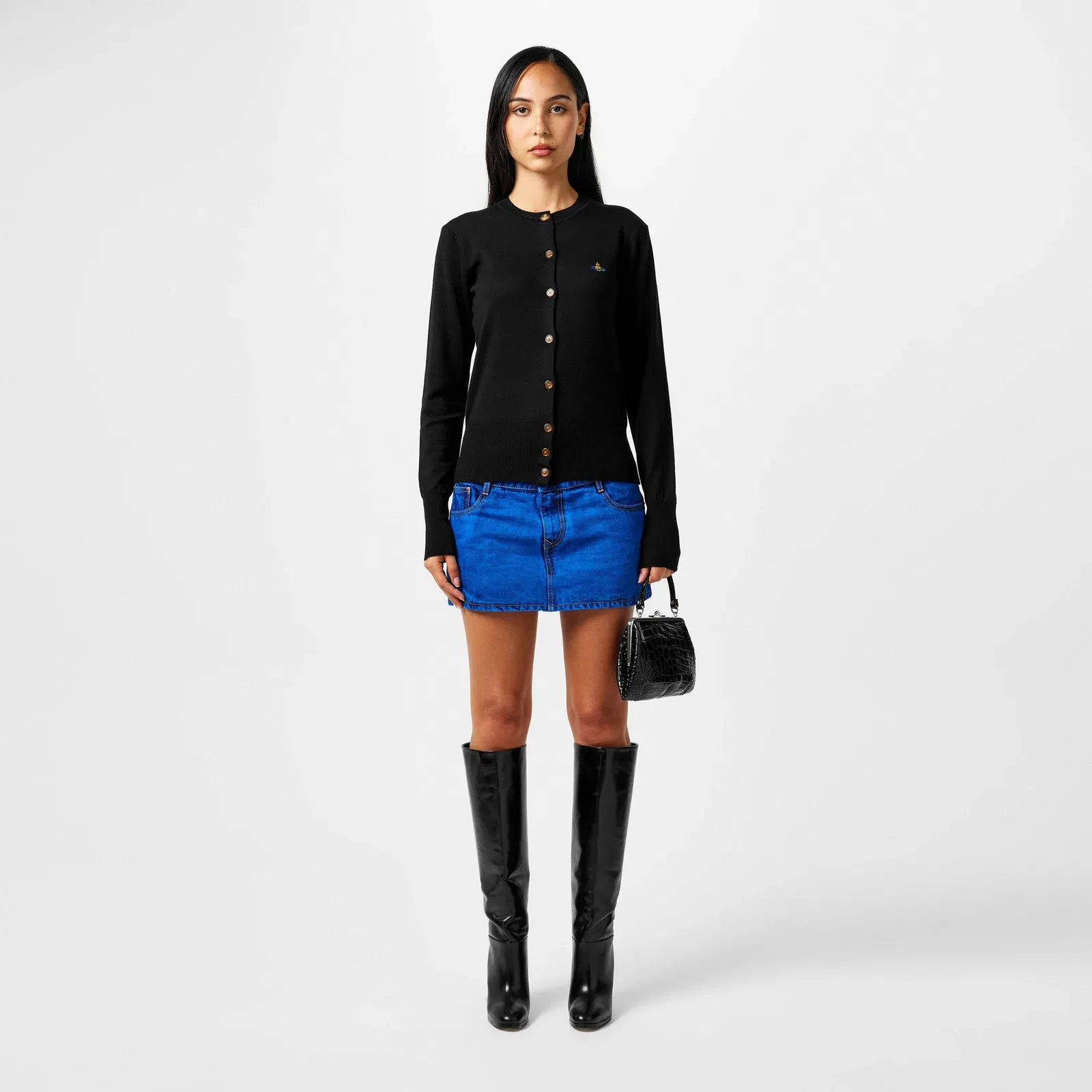 Plain Wool Knit Cardigan